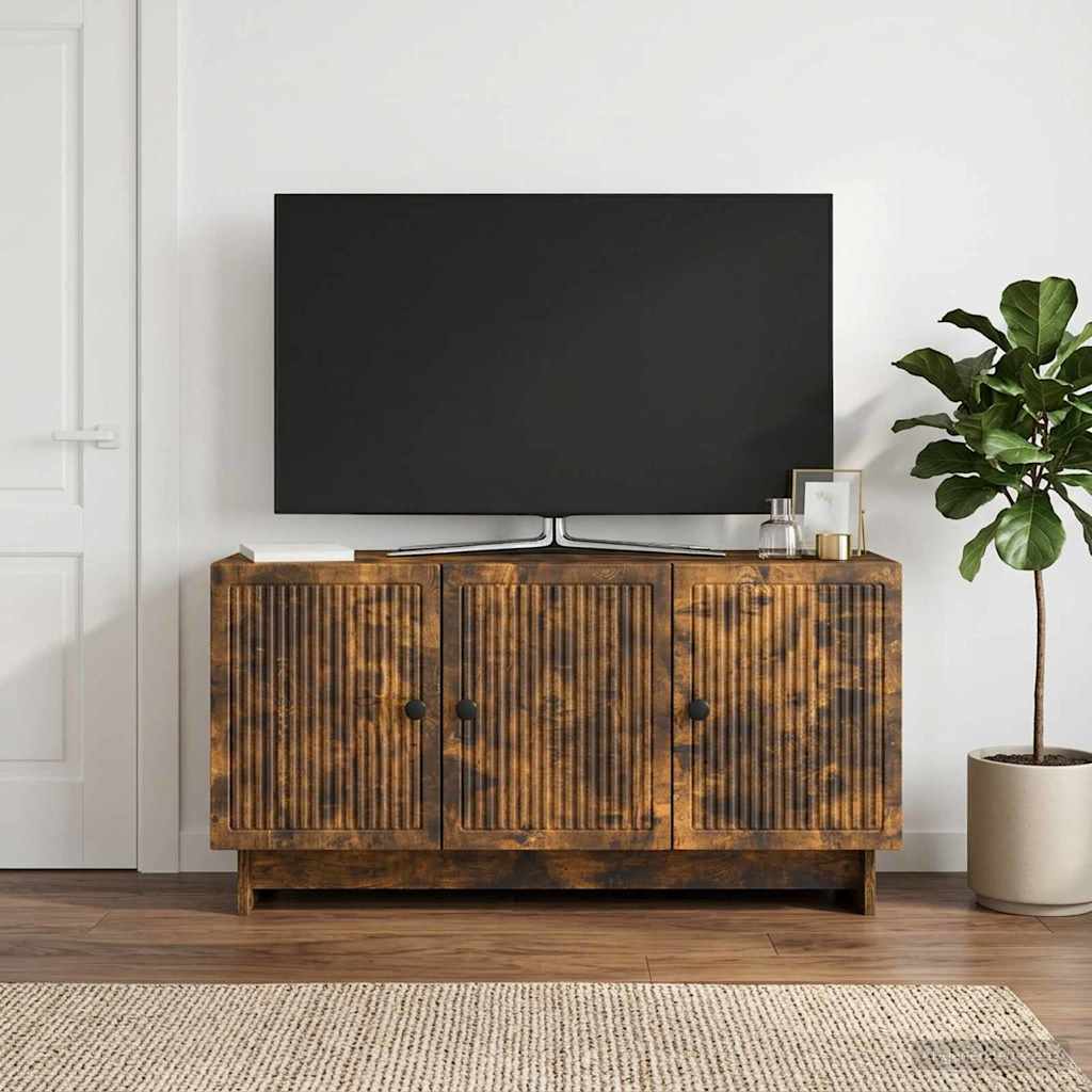 TV szekrény Füstös Tölgy 99 x 34,5 x 50 cm Szerelt Fa