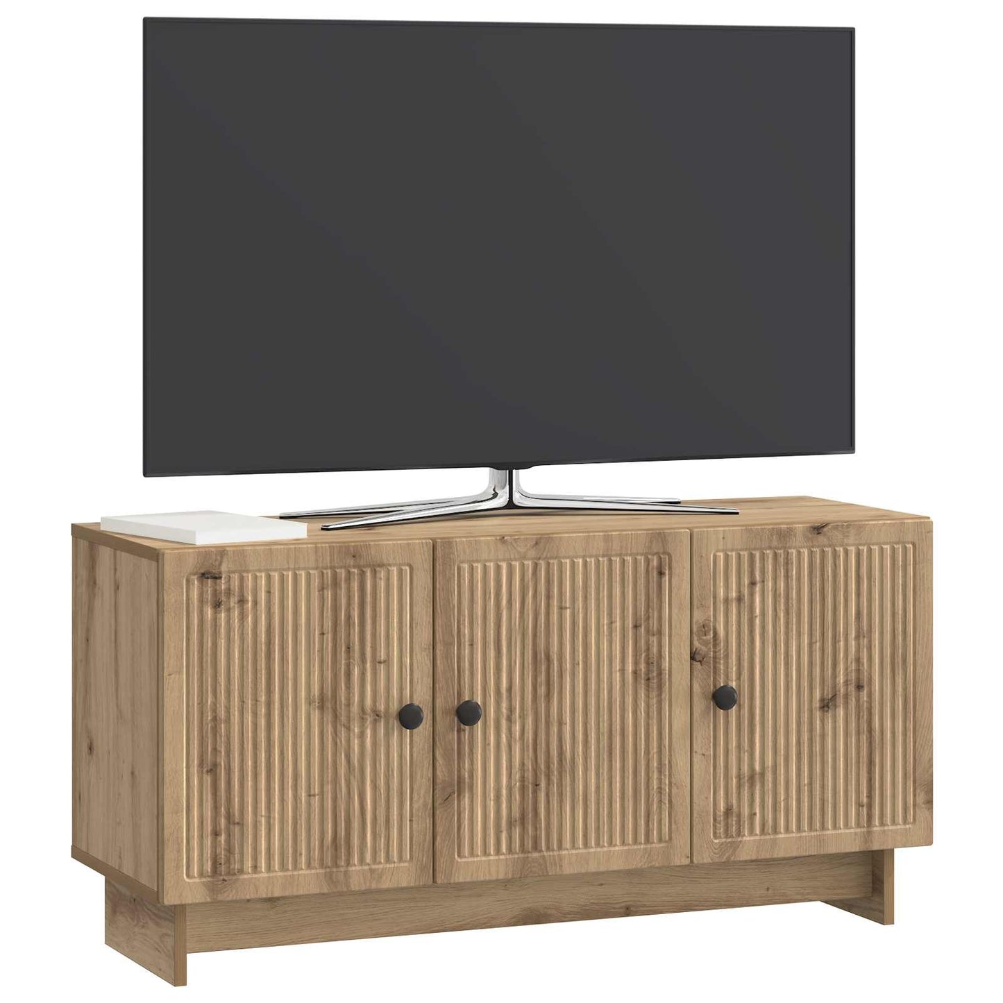 TV szekrény 99 x 34,5 x 50 cm Kézműves Tölgy Szerelt Fa