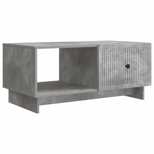 Dohányzóasztal Betonszürke 90 x 50 x 40 cm Szerelt Fa