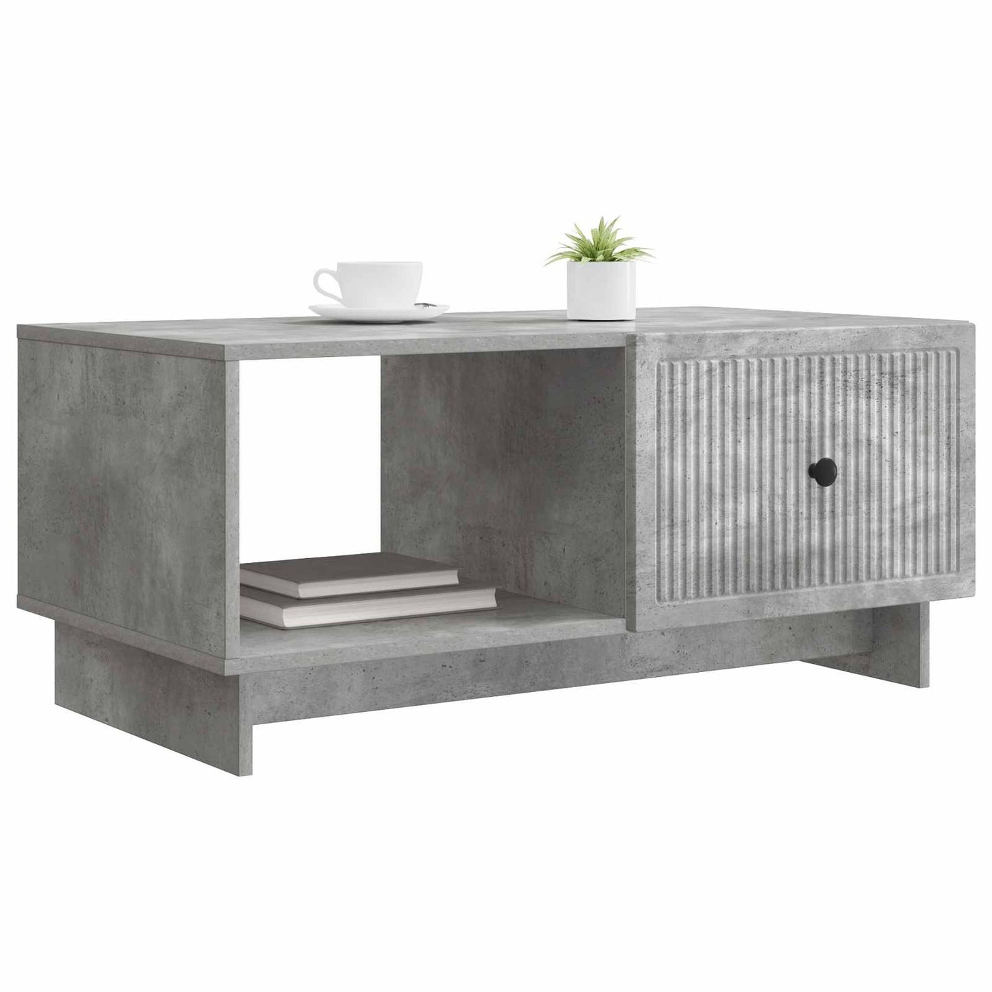 Dohányzóasztal Betonszürke 90 x 50 x 40 cm Szerelt Fa