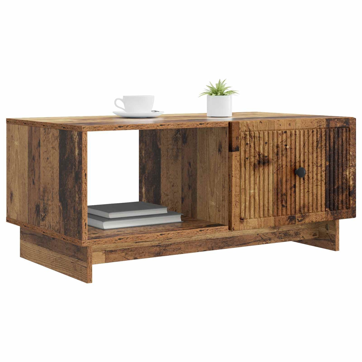 Dohányzóasztal Antik Fa 90 x 50 x 40 cm Szerelt Fa