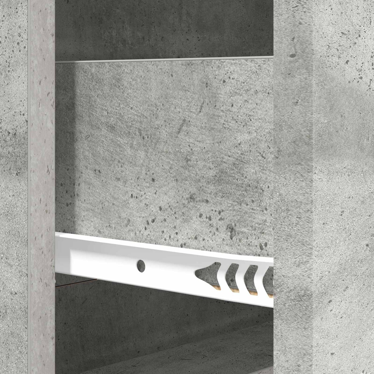 Fiókos szekrény Betonszürke 66 x 34,5 x 90 cm Szerelt Fa