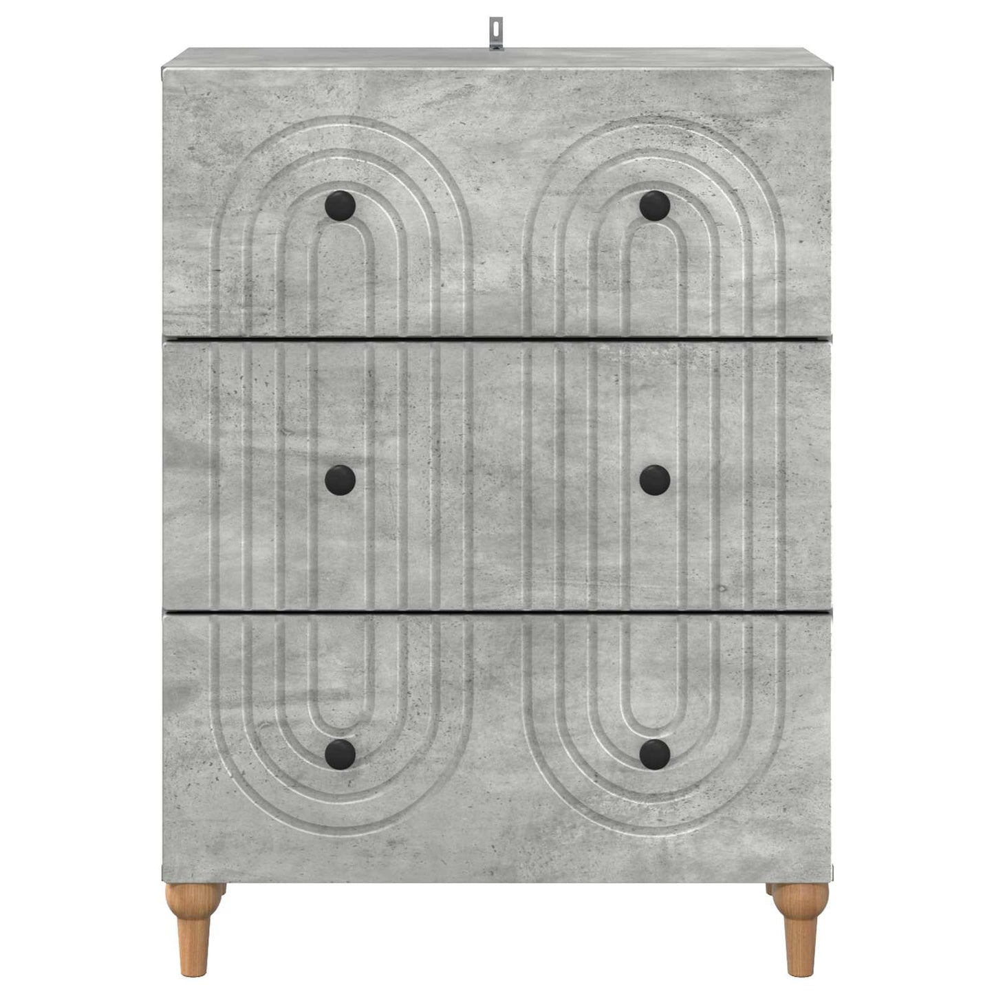 Fiókos szekrény Betonszürke 66 x 34,5 x 90 cm Szerelt Fa
