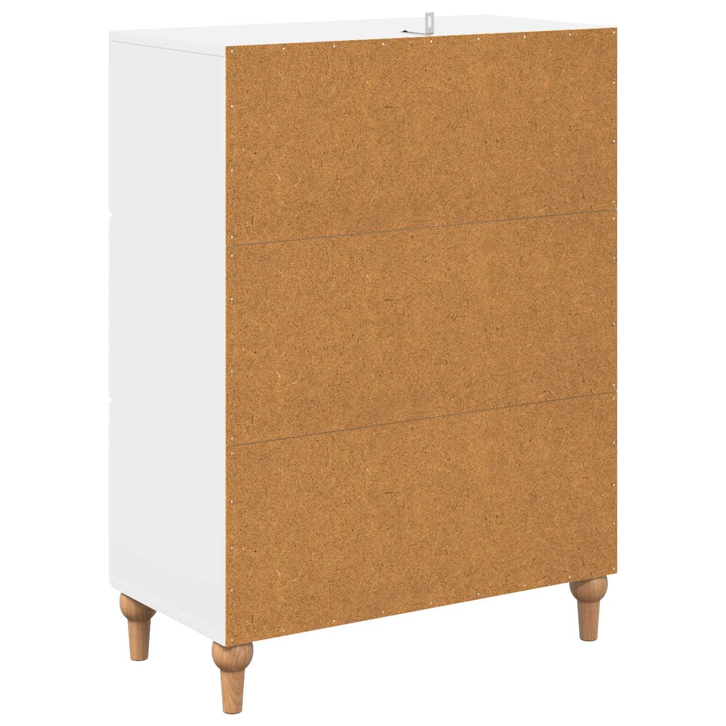 Fiókos szekrény Magasfényű Fehér 66 x 34,5 x 90 cm Szerelt Fa