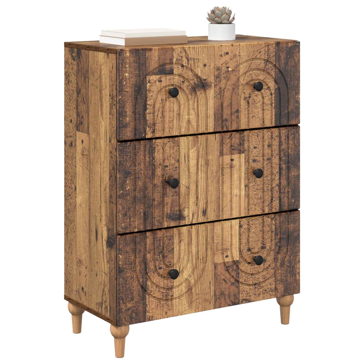 Fiókos szekrény Antik Fa 66 x 34,5 x 90 cm Szerelt Fa