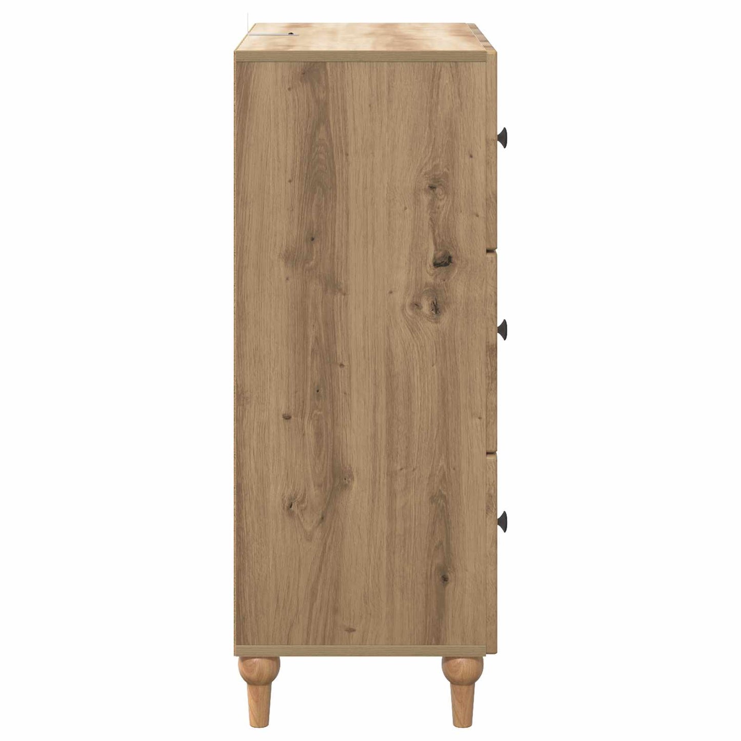 Fiókos szekrény 66 x 34,5 x 90 cm Szerelt Fa Kézműves Tölgy