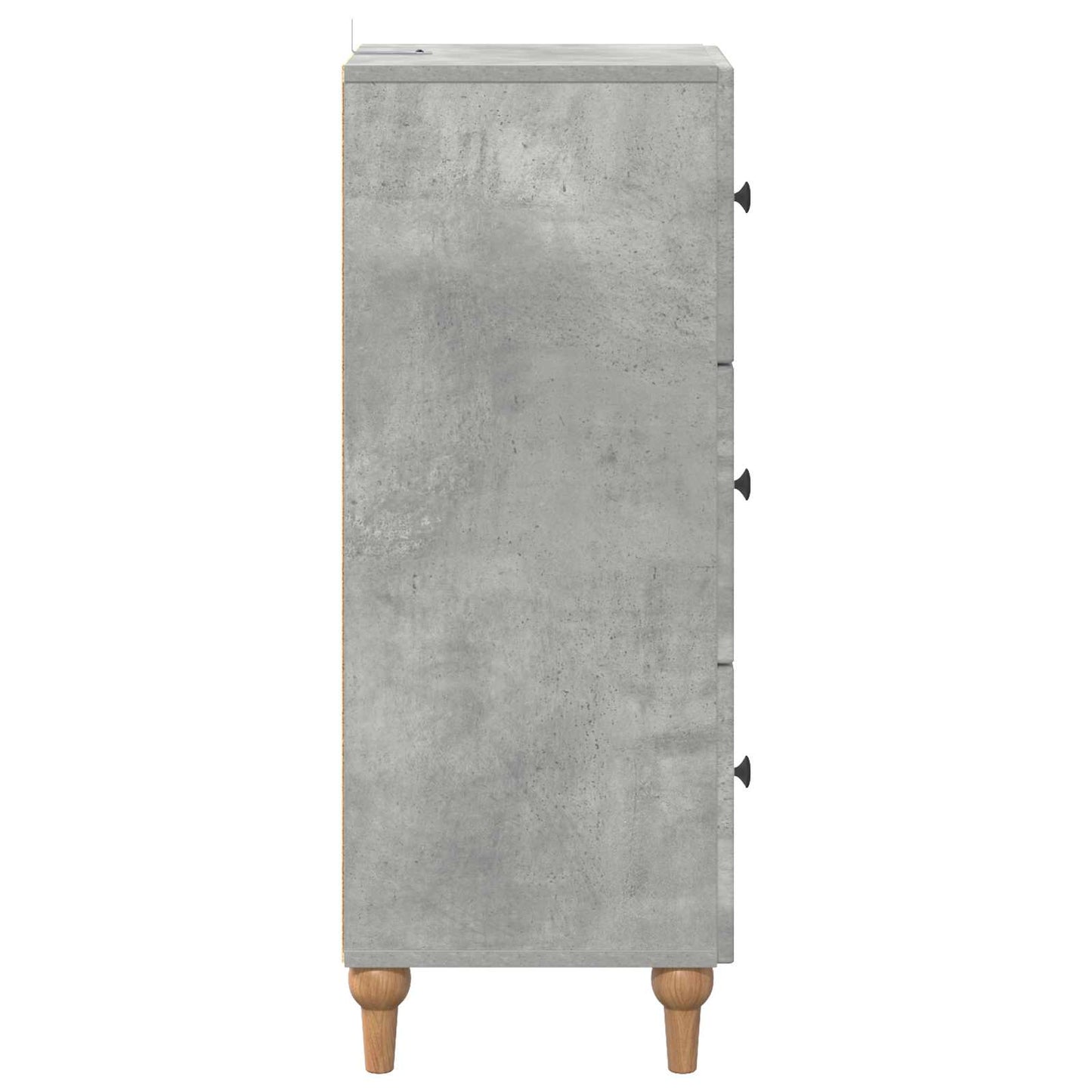 Fiókos szekrény Betonszürke 33 x 34,5 x 90 cm Szerelt Fa