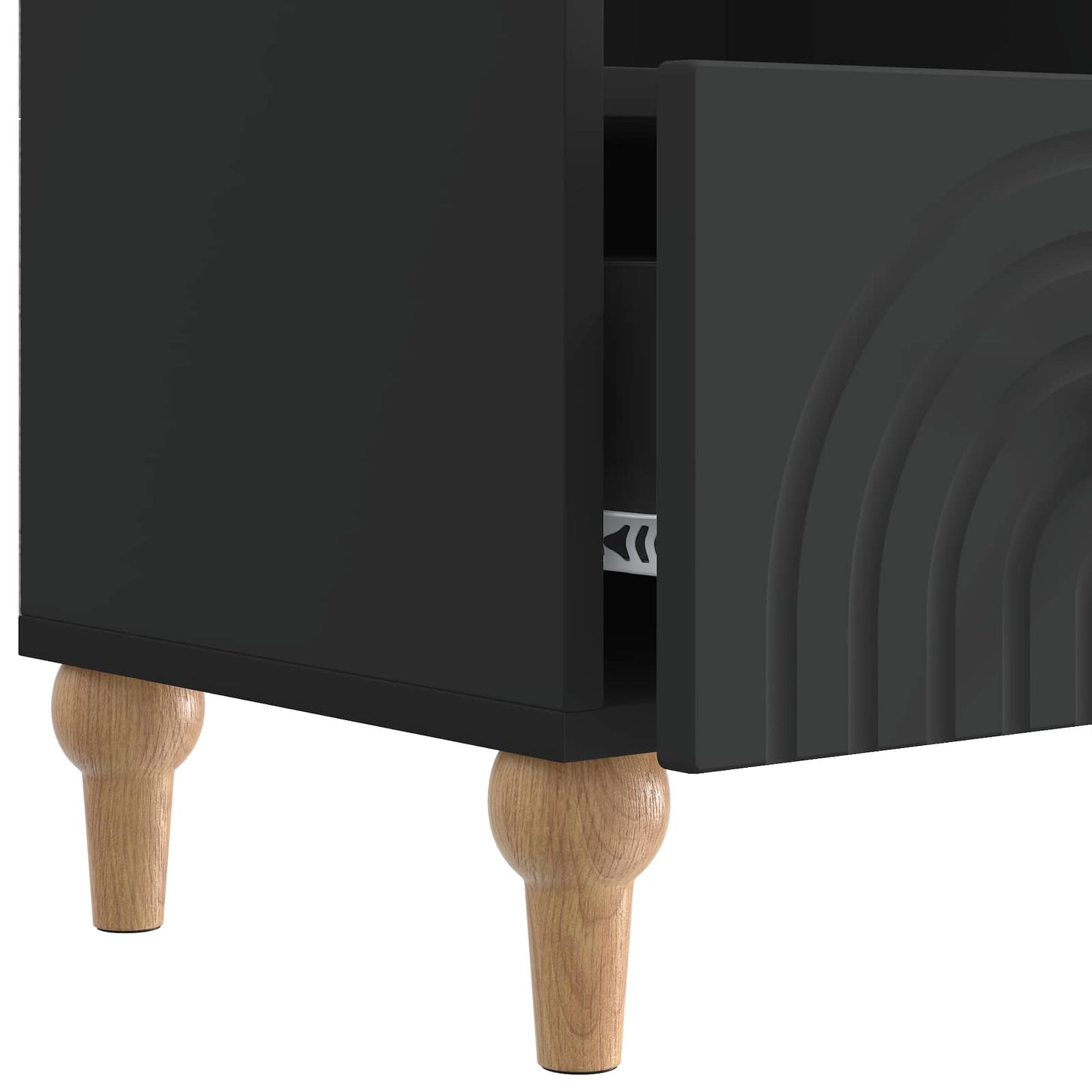 TV szekrény Fekete 102 x 34,5 x 50 cm Mérnöki fa