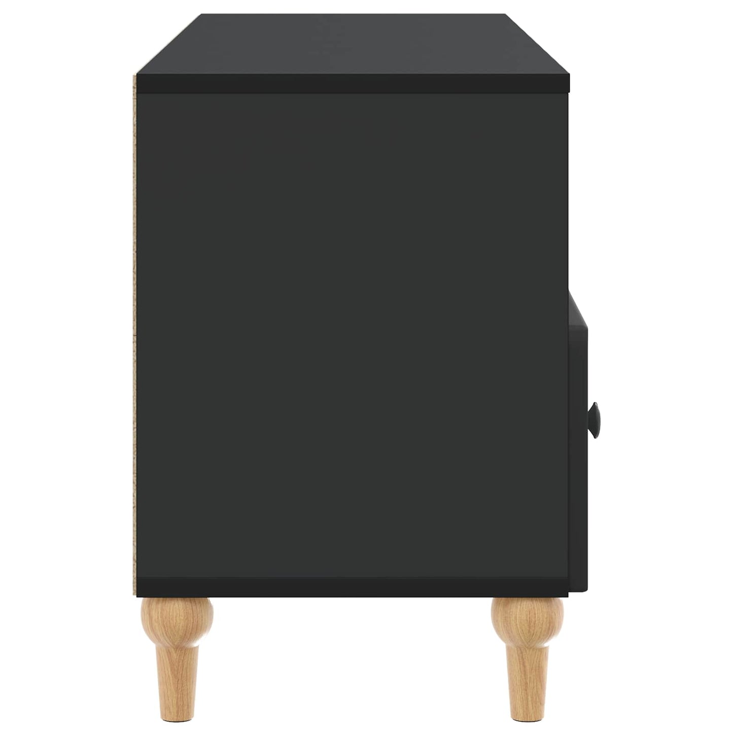 TV szekrény Fekete 102 x 34,5 x 50 cm Mérnöki fa