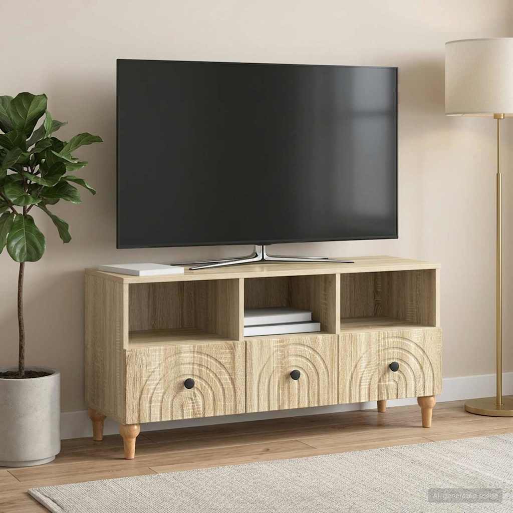 TV szekrény Sonoma tölgy 102 x 34,5 x 50 cm Mérnöki fa