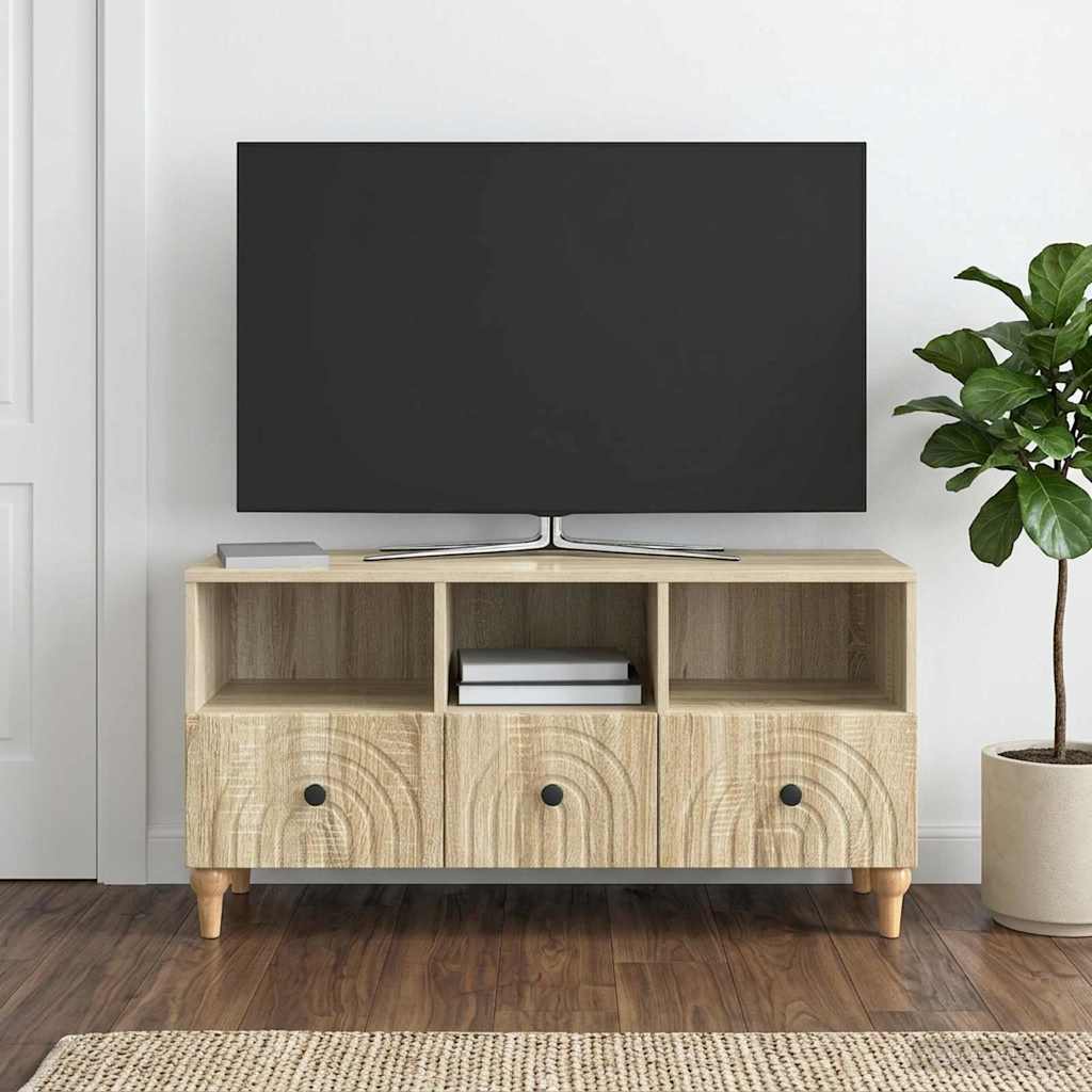 TV szekrény Sonoma tölgy 102 x 34,5 x 50 cm Mérnöki fa