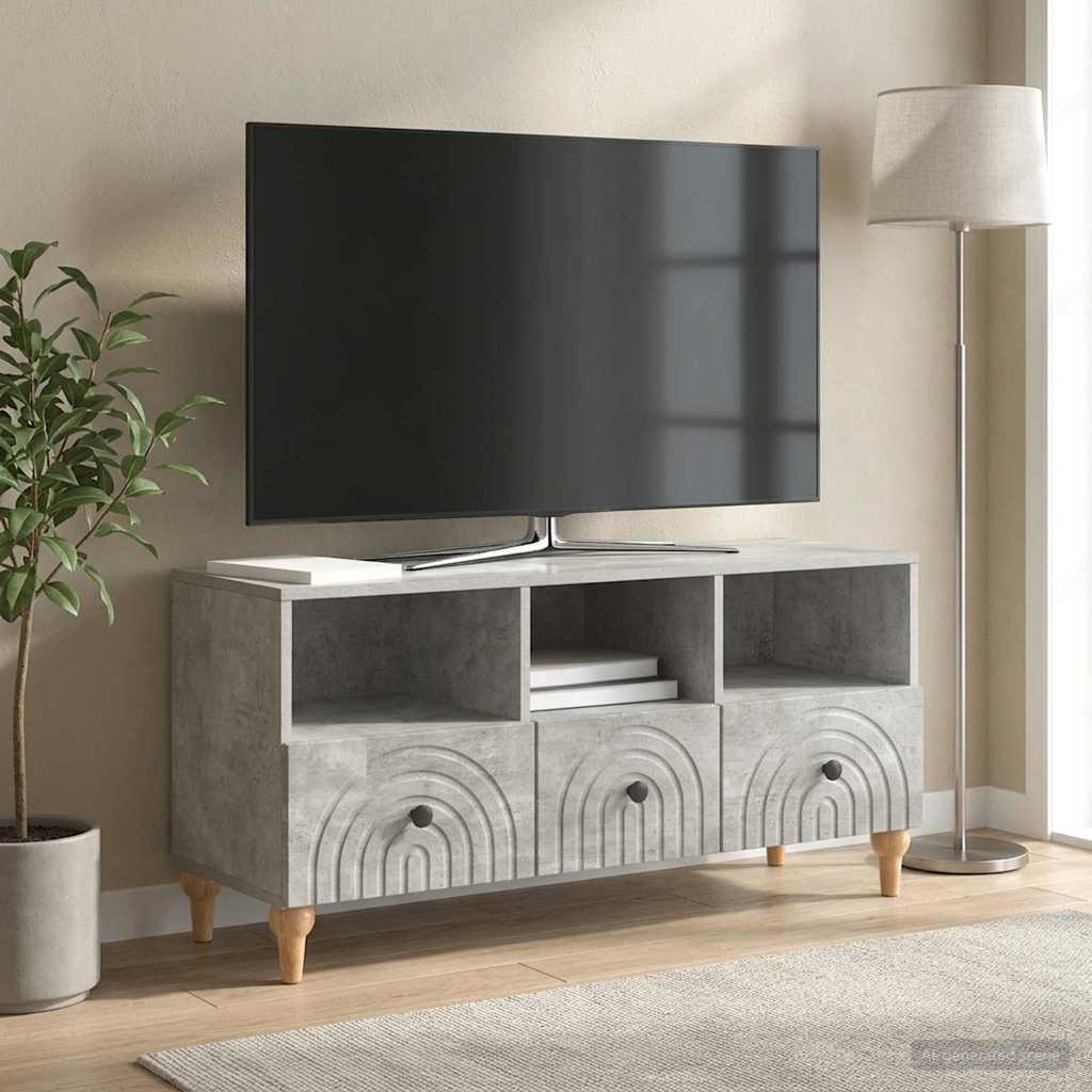 TV szekrény Beton Szürke 102 x 34,5 x 50 cm Mérnöki fa