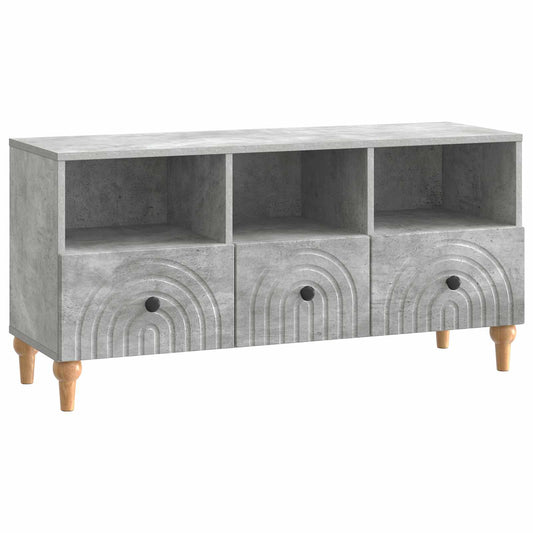 TV szekrény Beton Szürke 102 x 34,5 x 50 cm Mérnöki fa