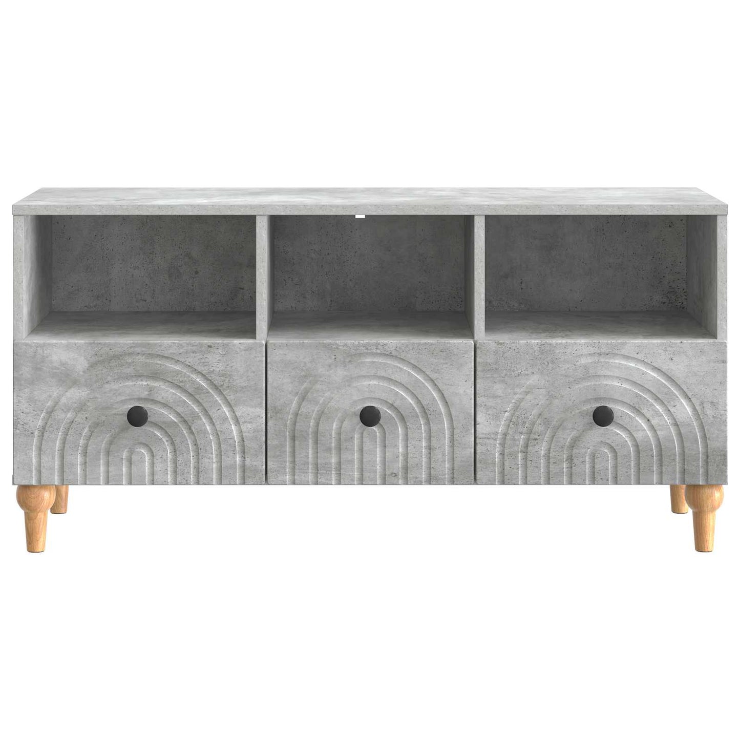 TV szekrény Beton Szürke 102 x 34,5 x 50 cm Mérnöki fa