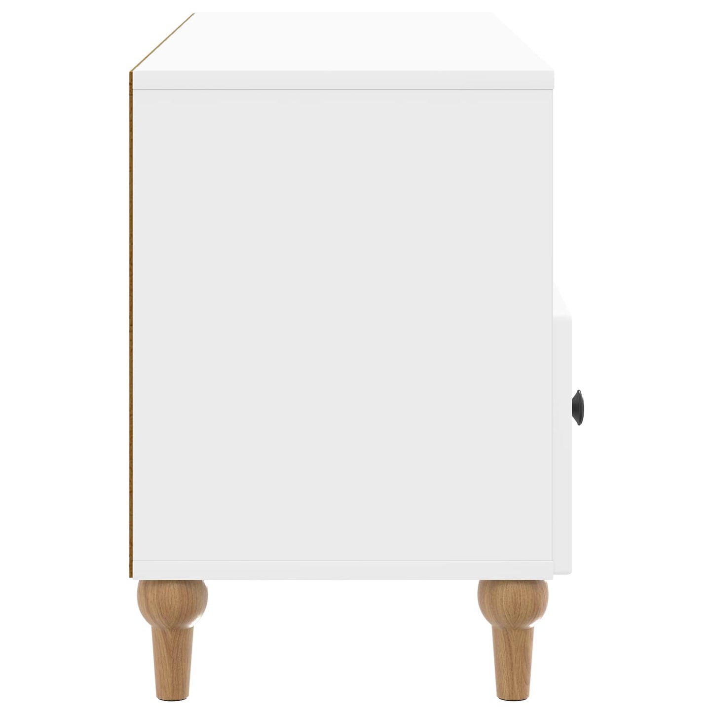 TV szekrény Magasfényű Fehér 102 x 34,5 x 50 cm Mérnöki fa