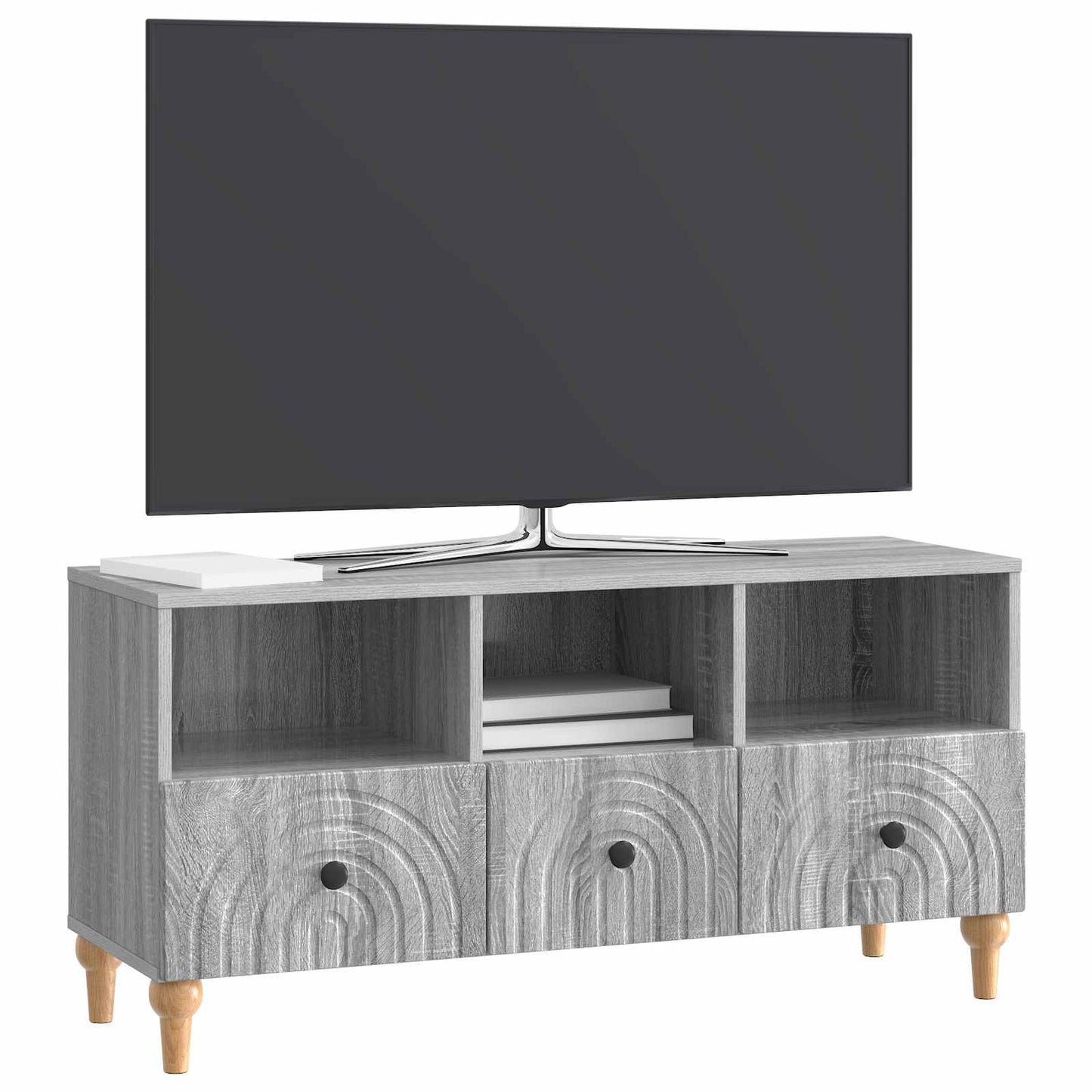 TV szekrény Szürke Sonoma 102 x 34,5 x 50 cm Mérnöki fa