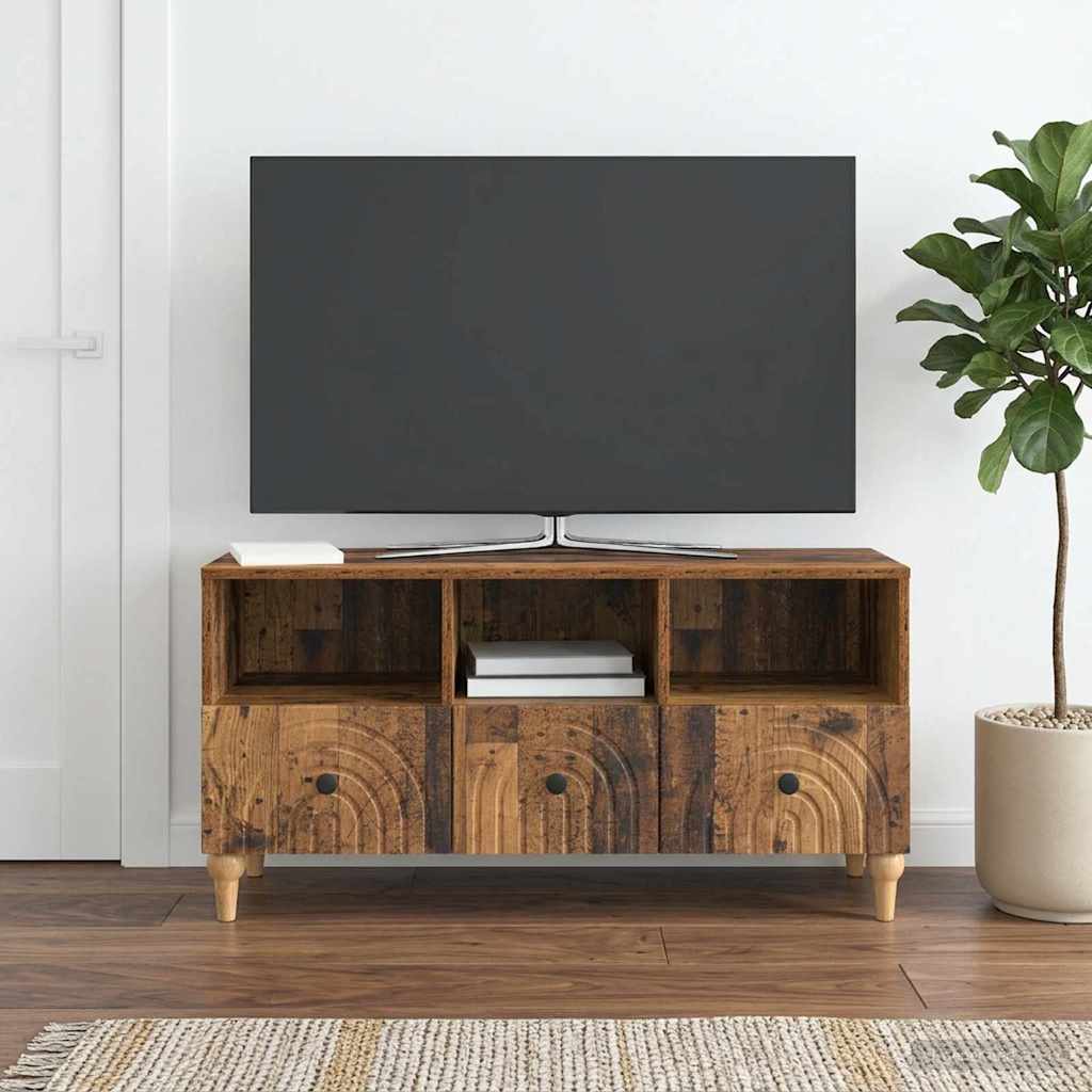 TV szekrény Öreg fa 102 x 34,5 x 50 cm Mérnöki fa