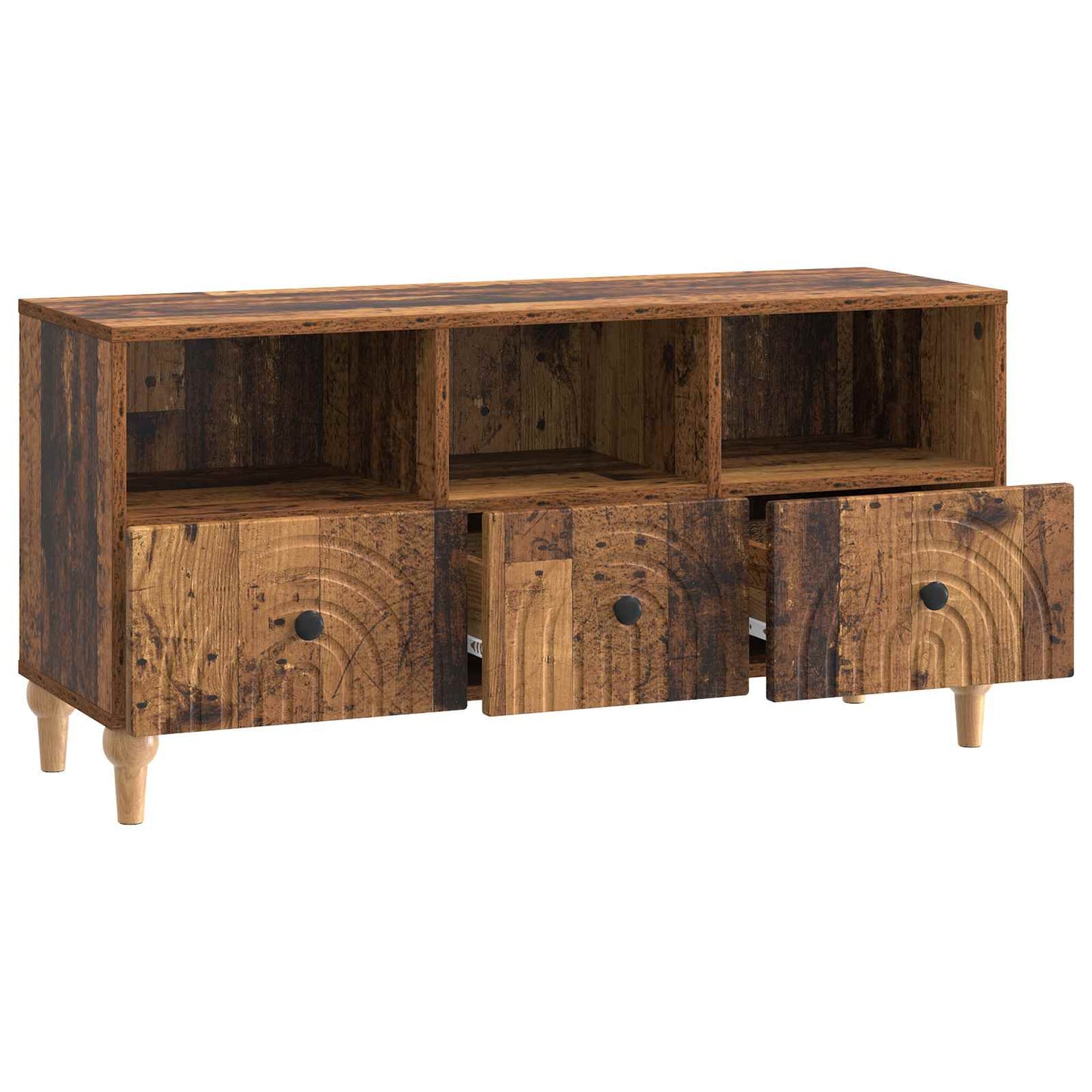 TV szekrény Öreg fa 102 x 34,5 x 50 cm Mérnöki fa