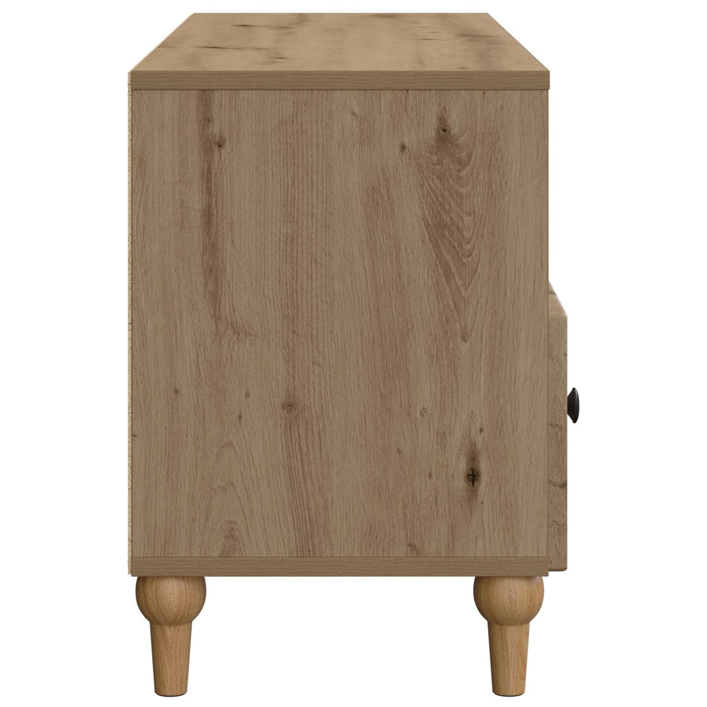 TV szekrény 102 x 34,5 x 50 cm Kézműves Tölgy Mérnöki fa