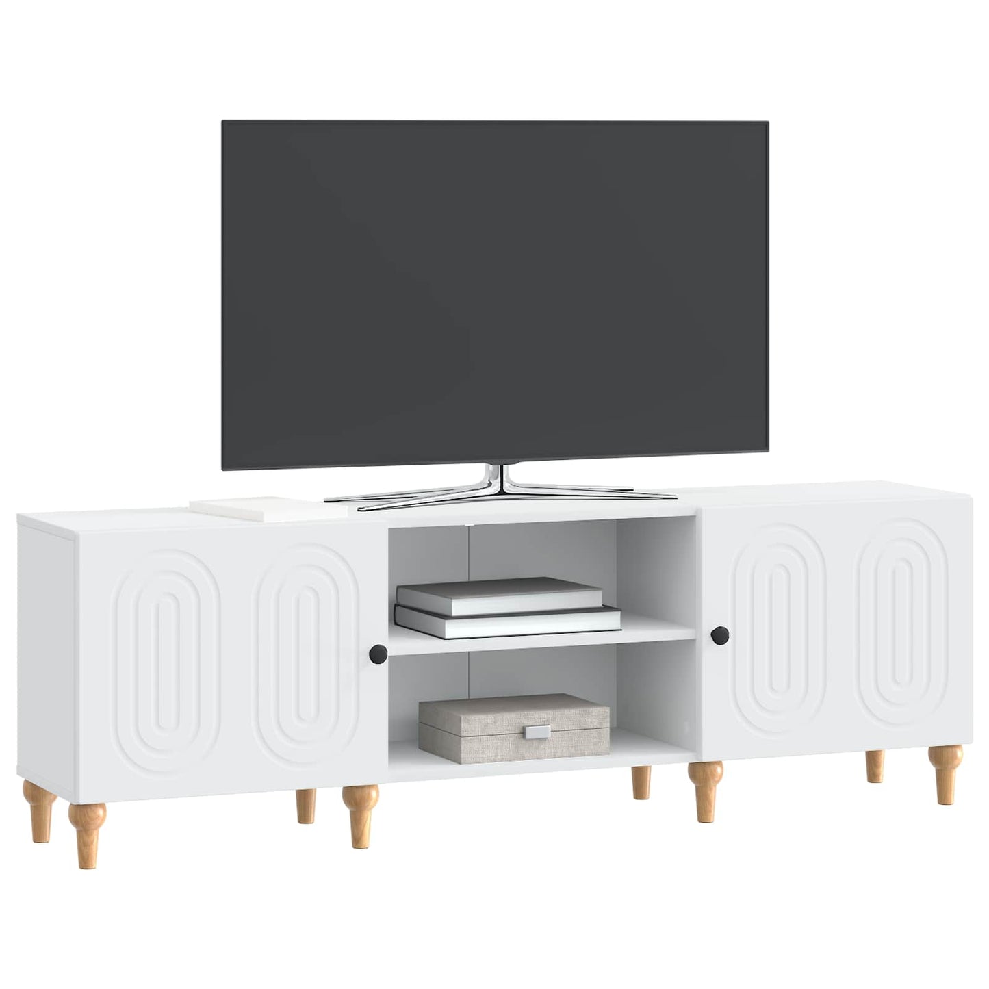 TV szekrény Fehér 150 x 31 x 50 cm Szerelt Fa