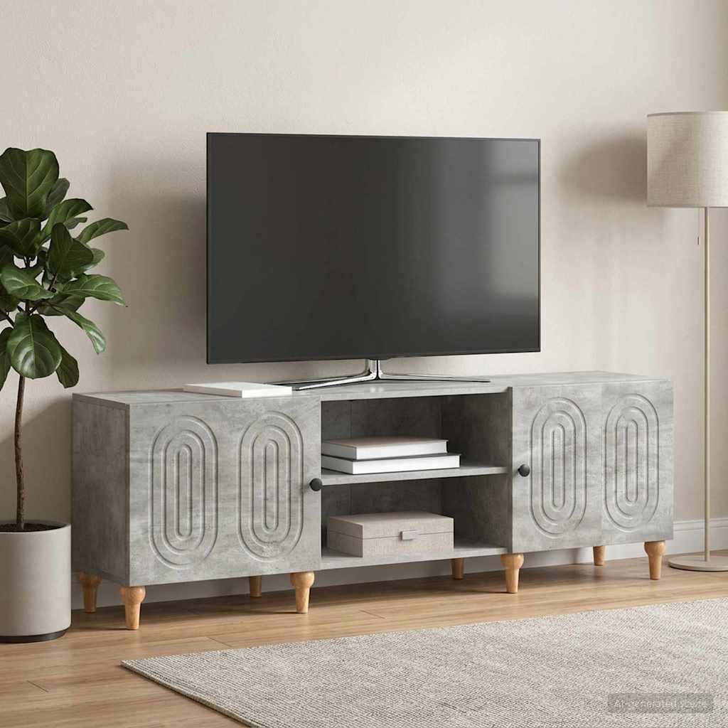 TV szekrény Betonszürke 150 x 31 x 50 cm Szerelt Fa