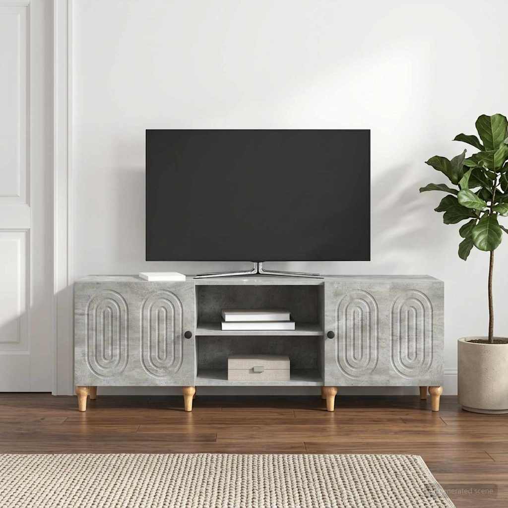TV szekrény Betonszürke 150 x 31 x 50 cm Szerelt Fa