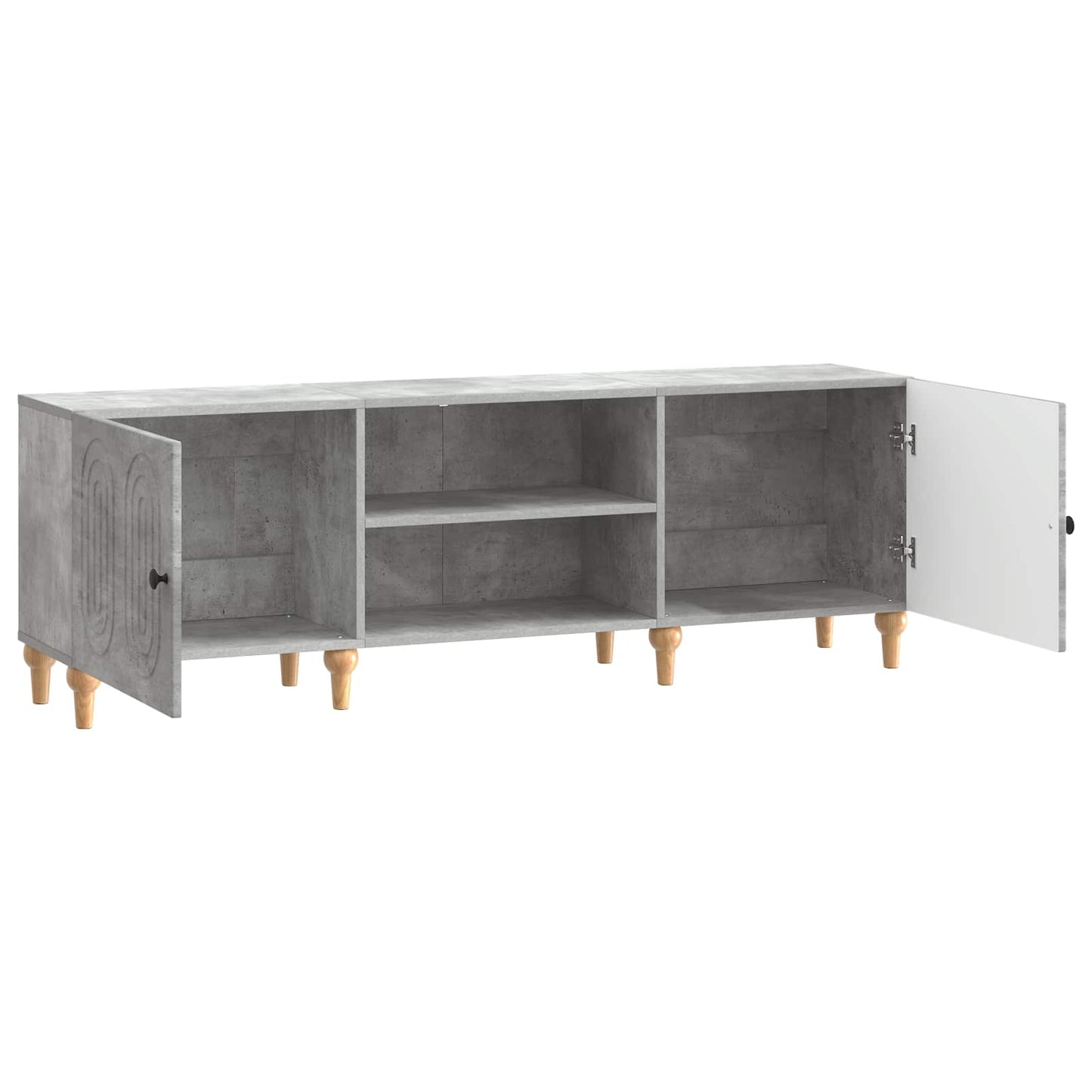 TV szekrény Betonszürke 150 x 31 x 50 cm Szerelt Fa