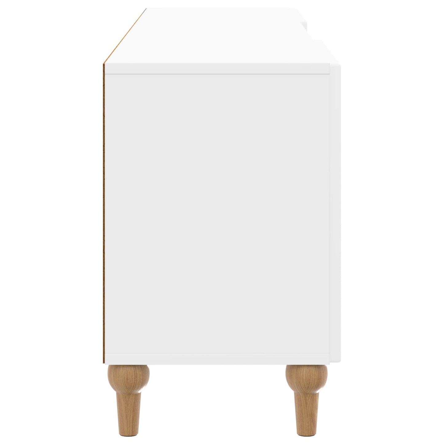 TV szekrény Magasfényű Fehér 150 x 31 x 50 cm Szerelt Fa