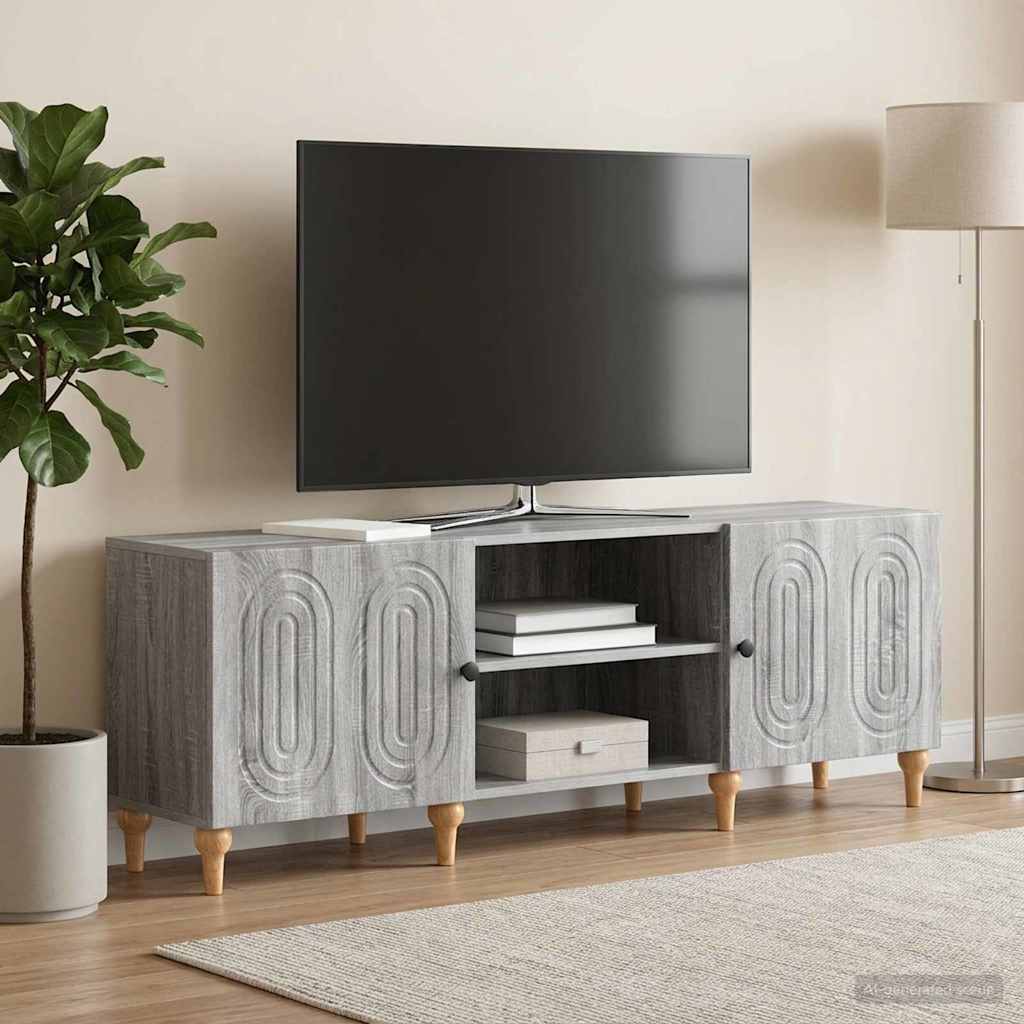 TV szekrény Szürke Sonoma 150 x 31 x 50 cm Szerelt Fa