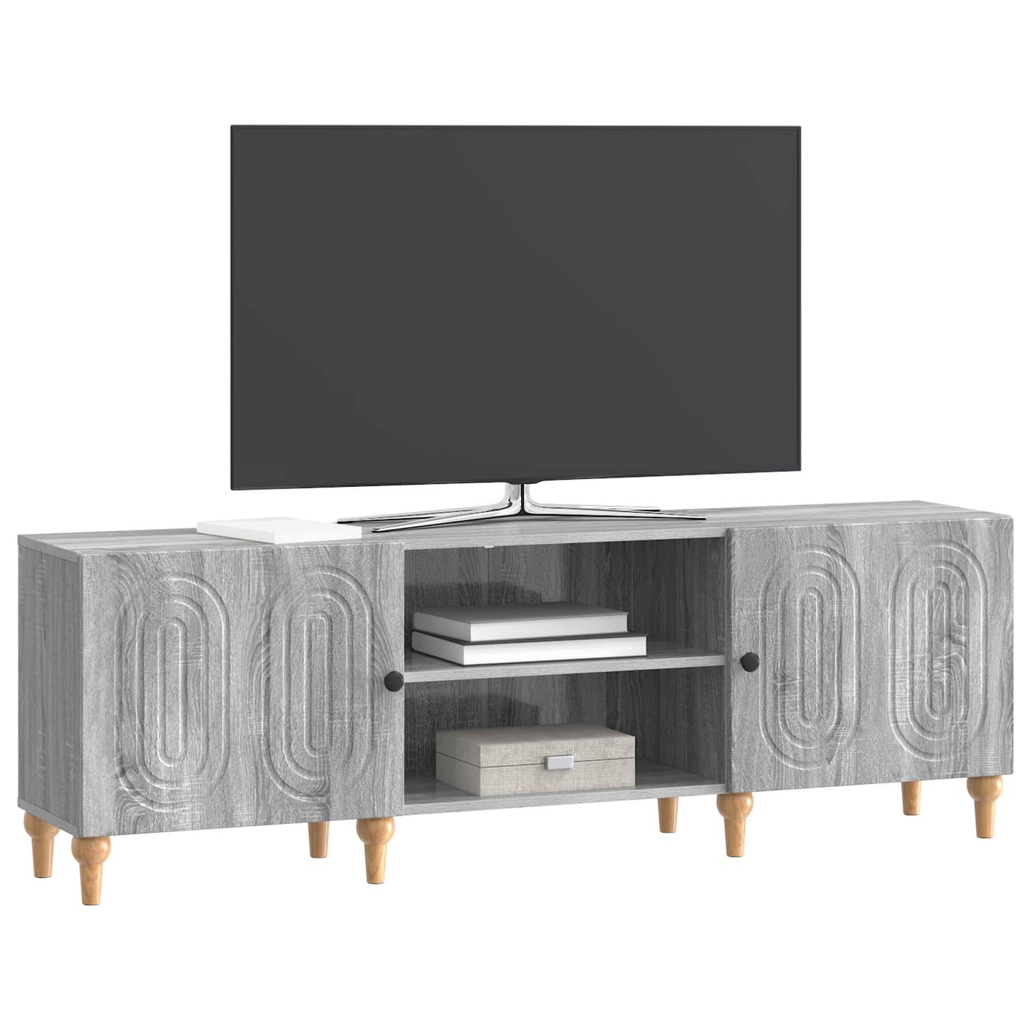 TV szekrény Szürke Sonoma 150 x 31 x 50 cm Szerelt Fa
