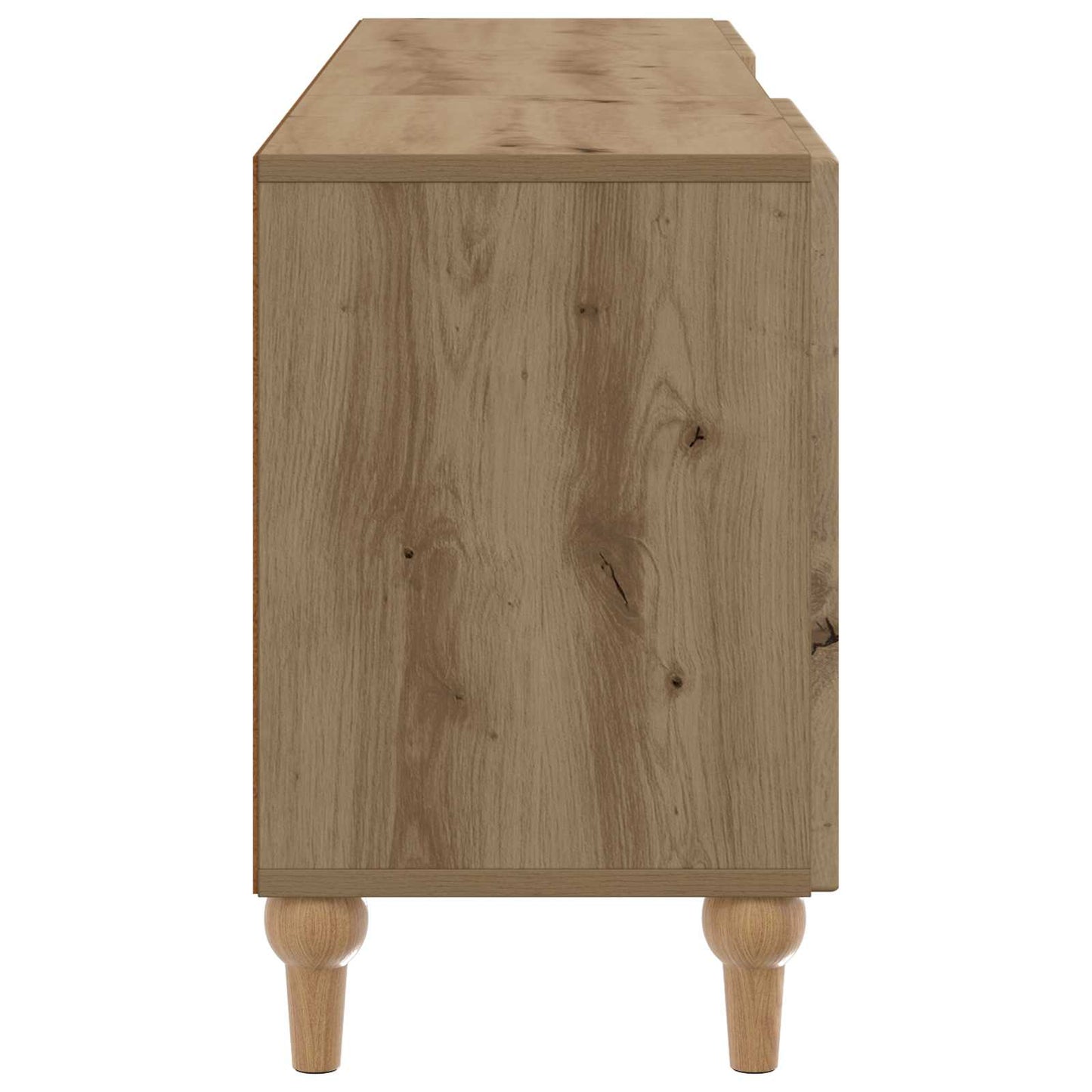 TV szekrény 150 x 31 x 50 cm Kézműves Tölgy Szerelt Fa