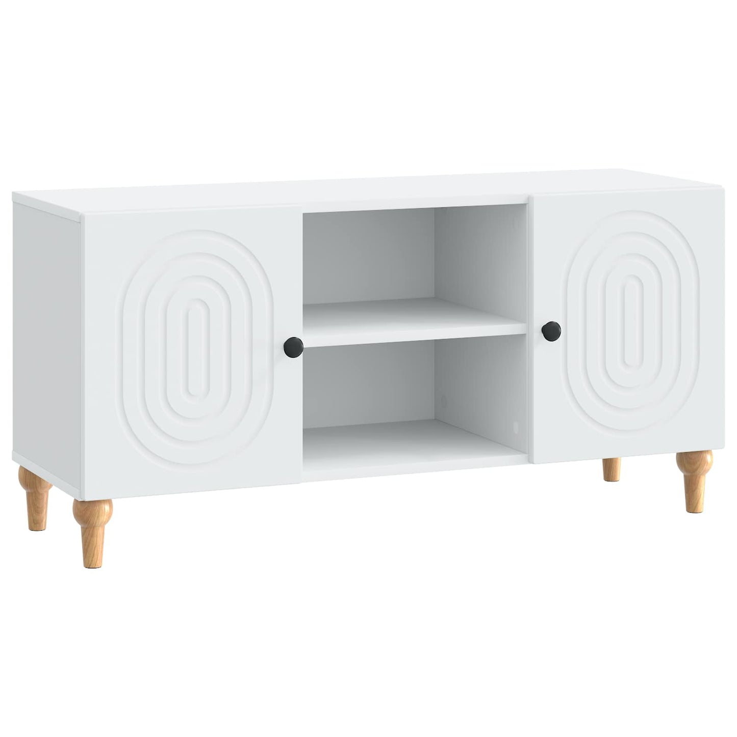 TV szekrény Fehér 102 x 34,5 x 50 cm Szerelt Fa