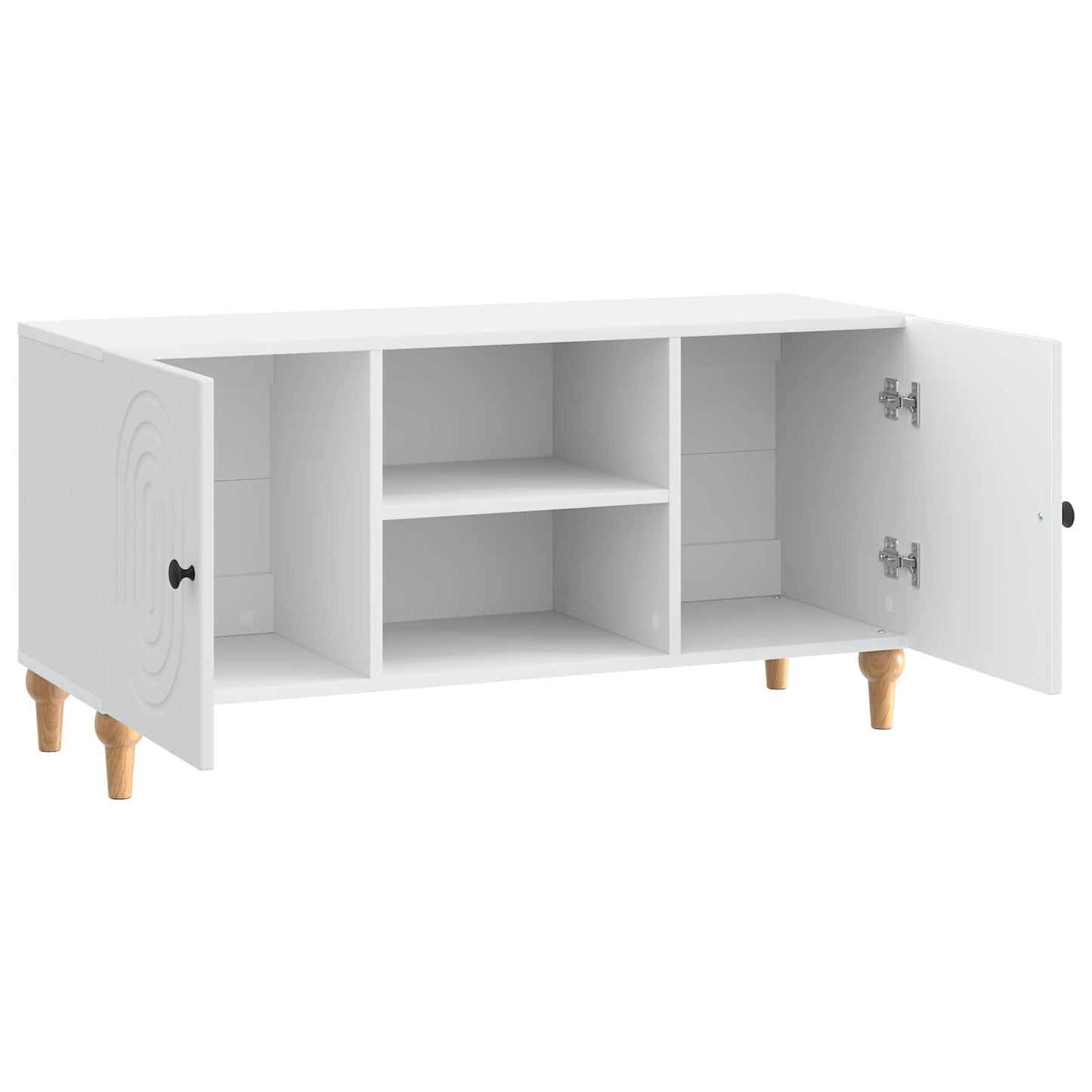 TV szekrény Fehér 102 x 34,5 x 50 cm Szerelt Fa