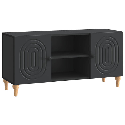 TV szekrény Fekete 102 x 34,5 x 50 cm Szerelt Fa