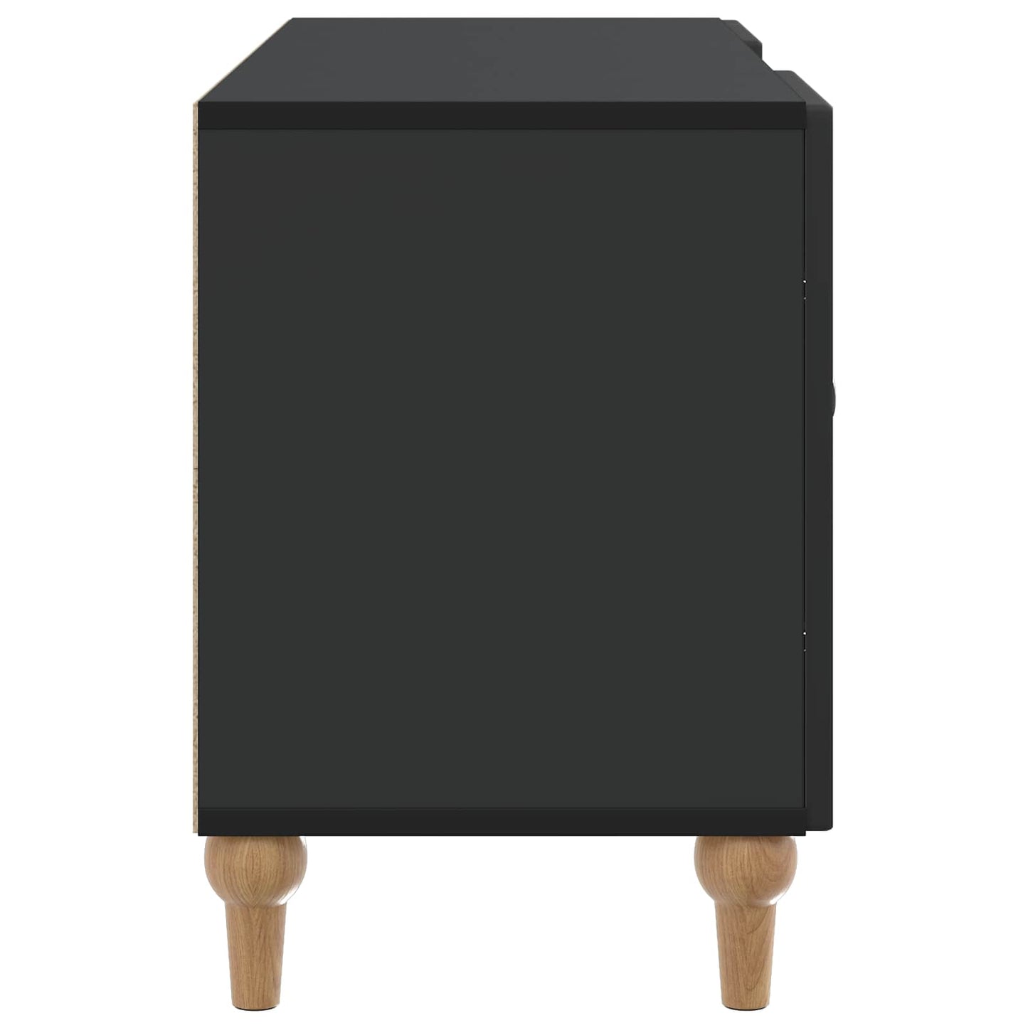 TV szekrény Fekete 102 x 34,5 x 50 cm Szerelt Fa