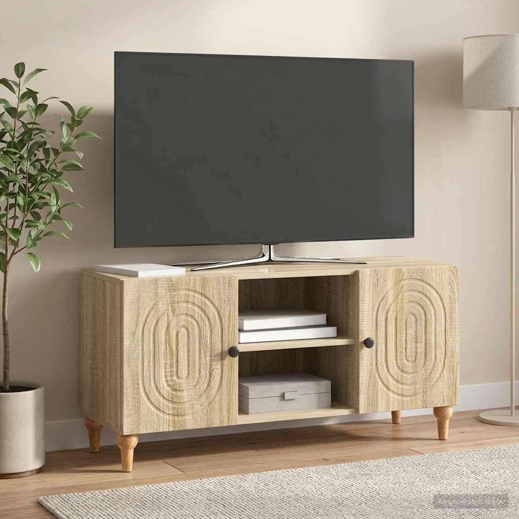 TV szekrény Sonoma Tölgy 102 x 34,5 x 50 cm Szerelt Fa