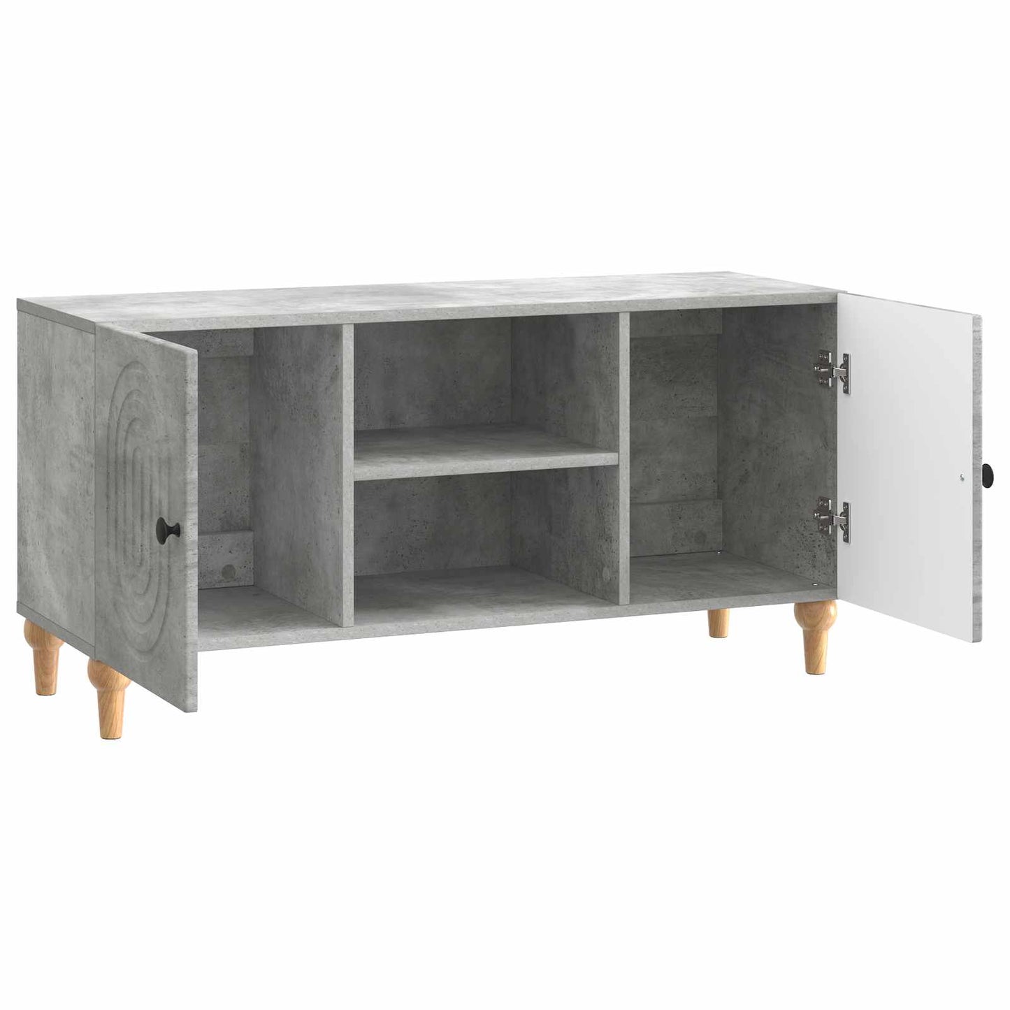 TV szekrény Betonszürke 102 x 34,5 x 50 cm Szerelt Fa