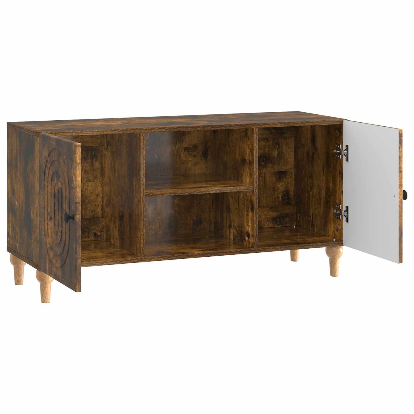 TV szekrény Füstös Tölgy 102 x 34,5 x 50 cm Szerelt Fa