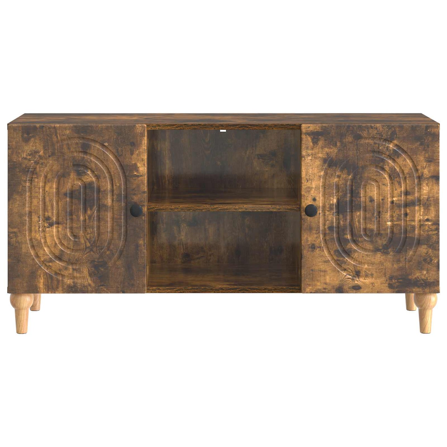 TV szekrény Füstös Tölgy 102 x 34,5 x 50 cm Szerelt Fa