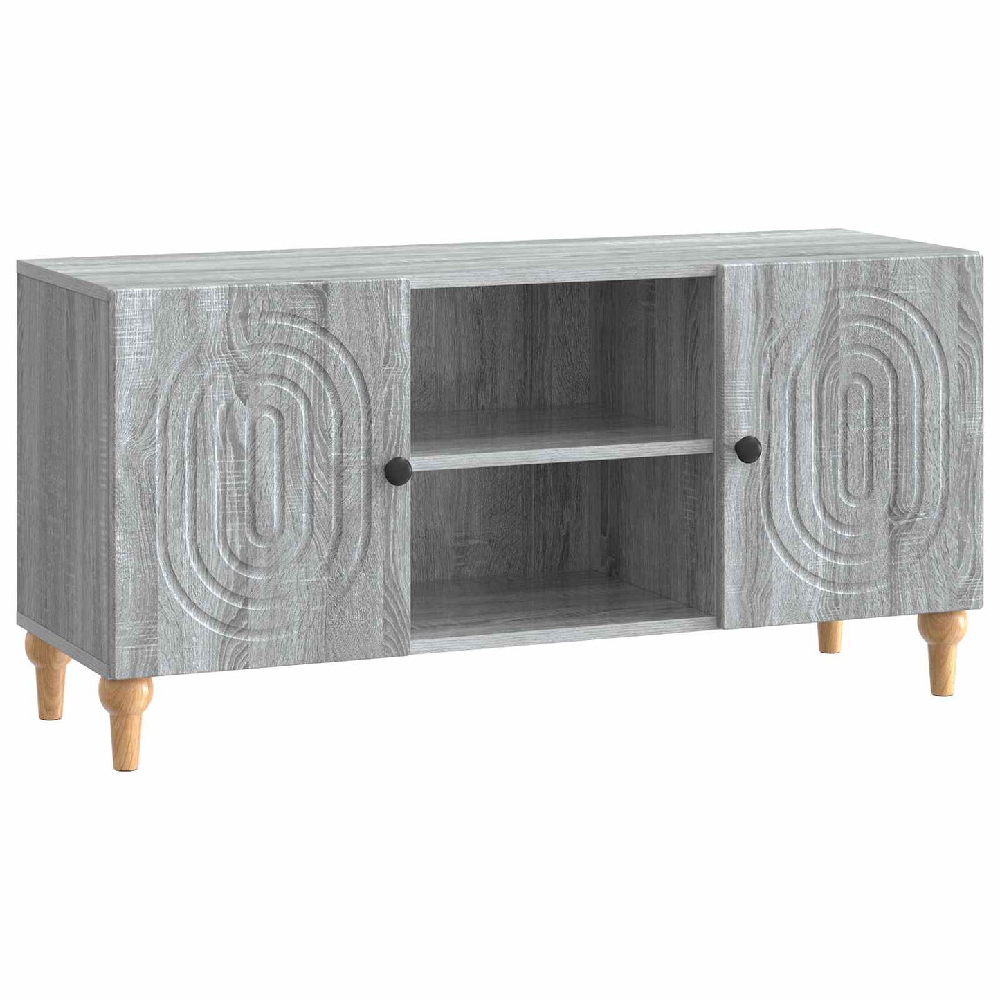 TV szekrény Szürke Sonoma 102 x 34,5 x 50 cm Szerelt Fa