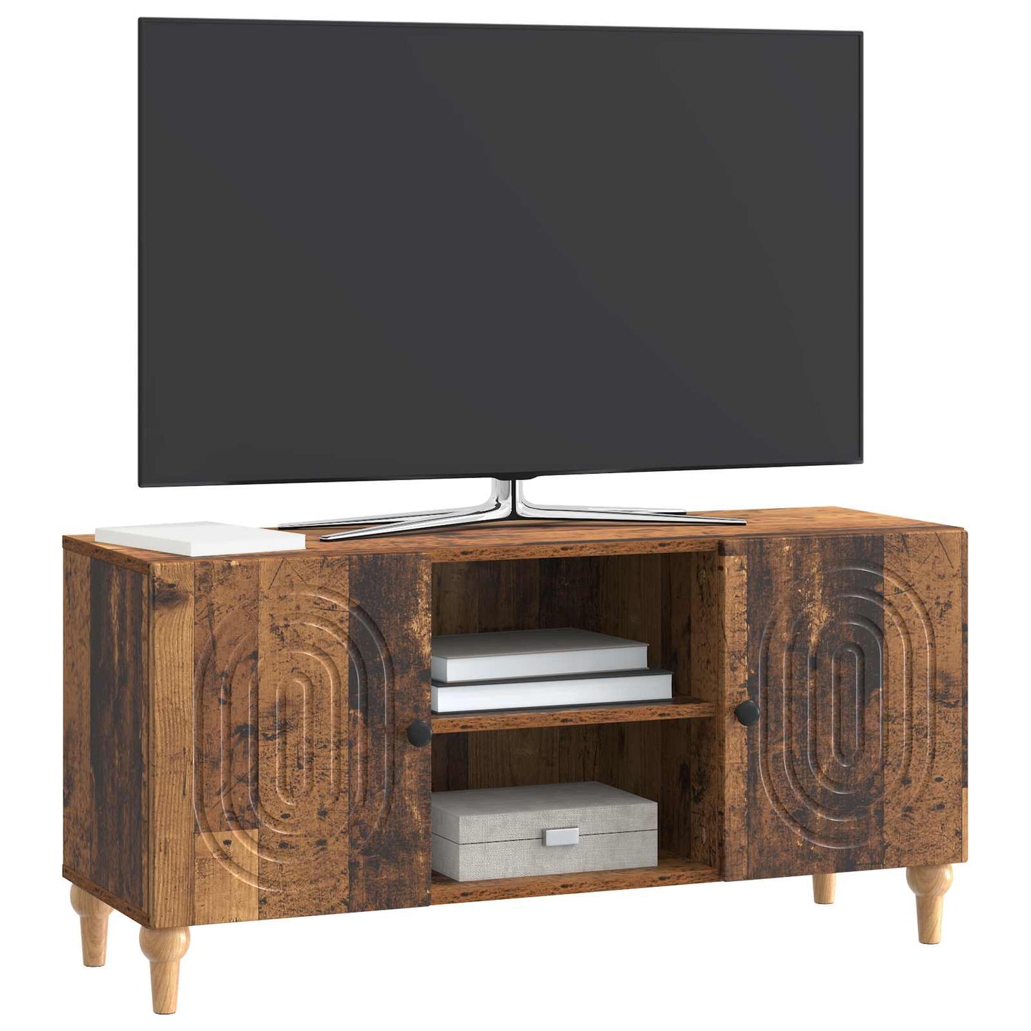 TV szekrény Antik Fa 102 x 34,5 x 50 cm Szerelt Fa