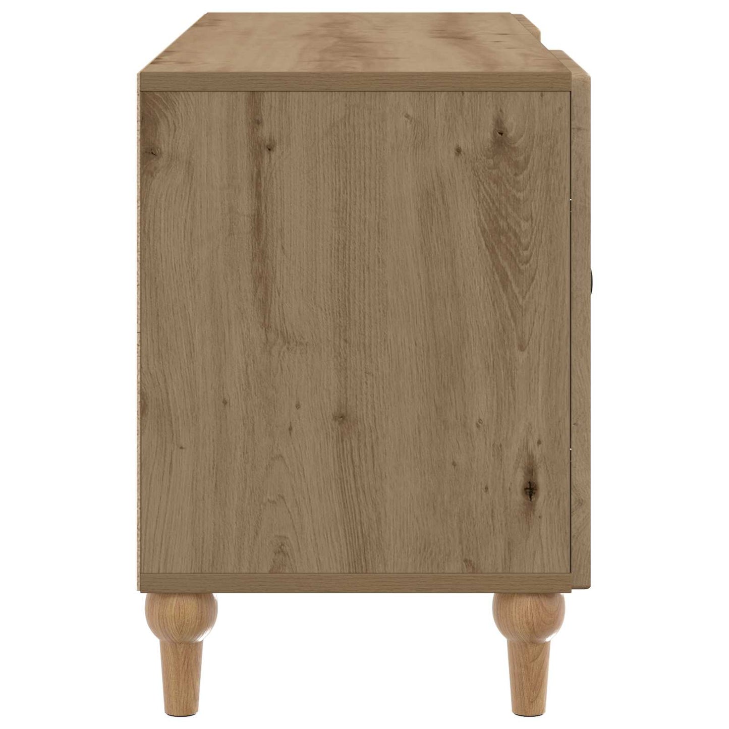 TV szekrény 102 x 34,5 x 50 cm Kézműves Tölgy Szerelt Fa