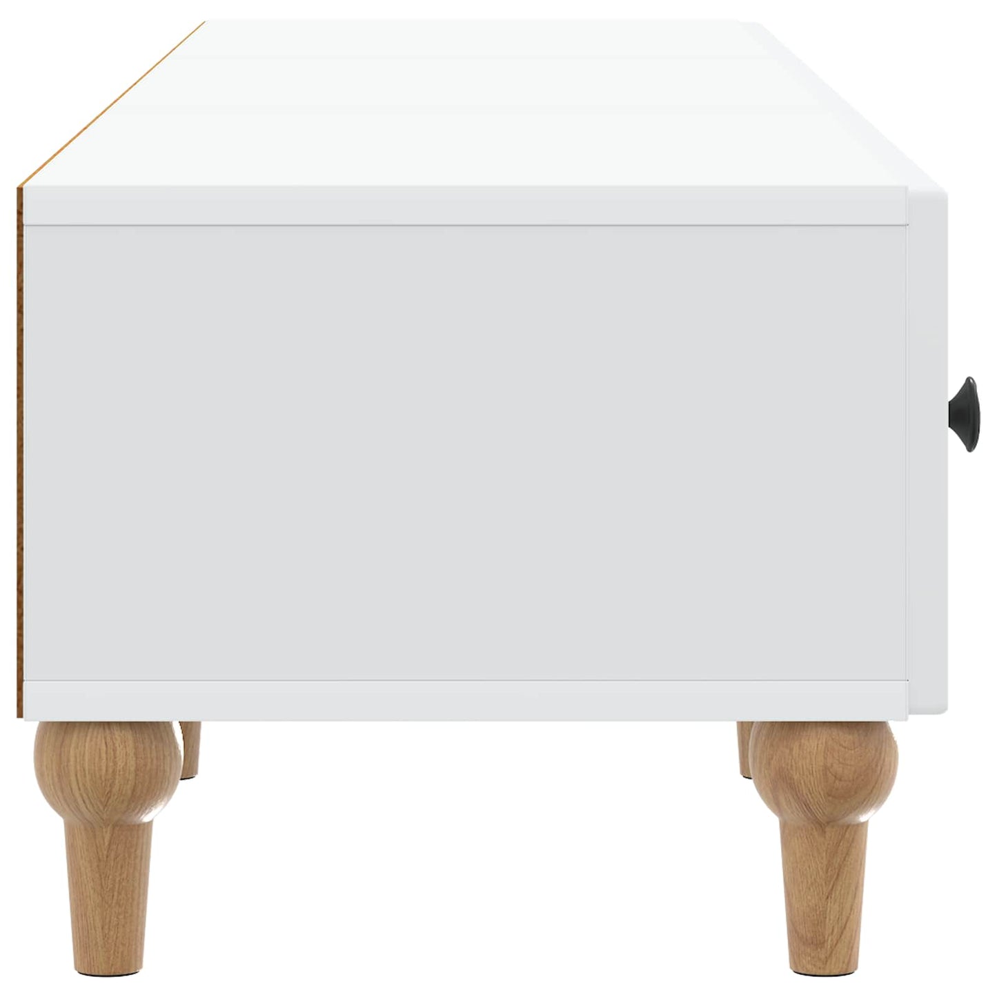 TV szekrény fiókkal Fehér 147 x 34,5 x 30 cm Szerelt Fa