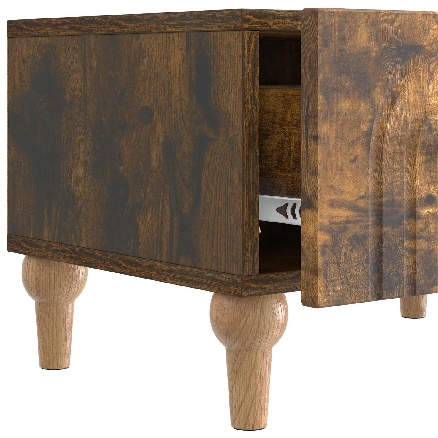 TV szekrény fiókkal Füstös Tölgy 147 x 34,5 x 30 cm Szerelt Fa