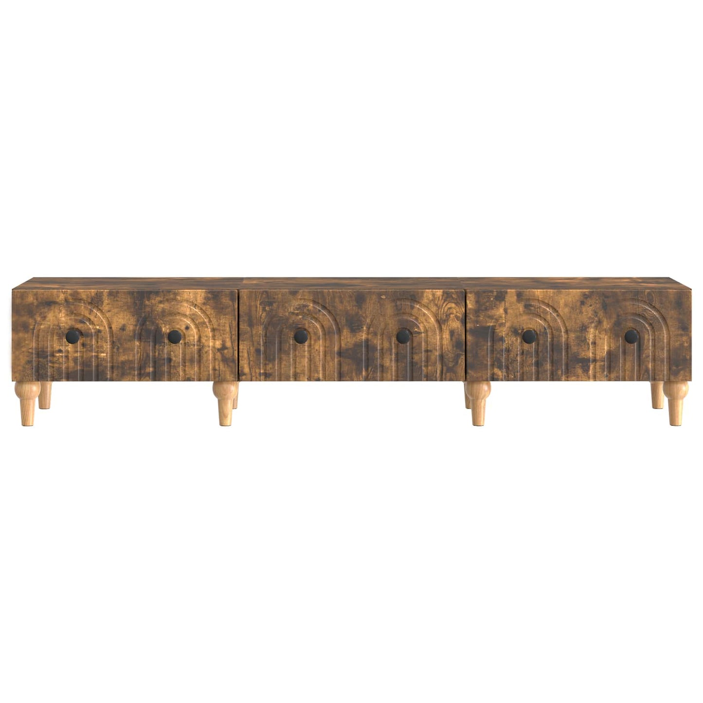 TV szekrény fiókkal Füstös Tölgy 147 x 34,5 x 30 cm Szerelt Fa