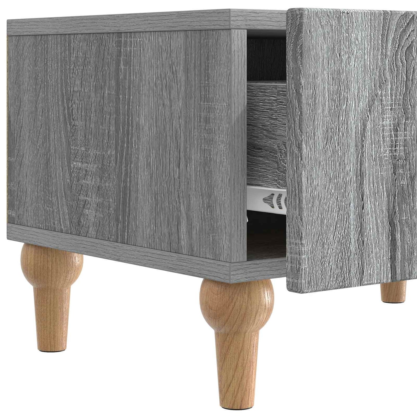TV szekrény fiókkal Szürke Sonoma 147 x 34,5 x 30 cm Szerelt Fa