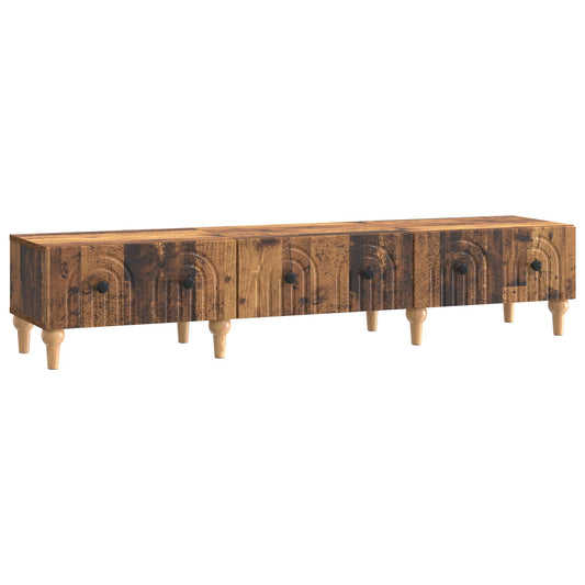 TV szekrény fiókkal Antik Fa 147 x 34,5 x 30 cm Szerelt Fa