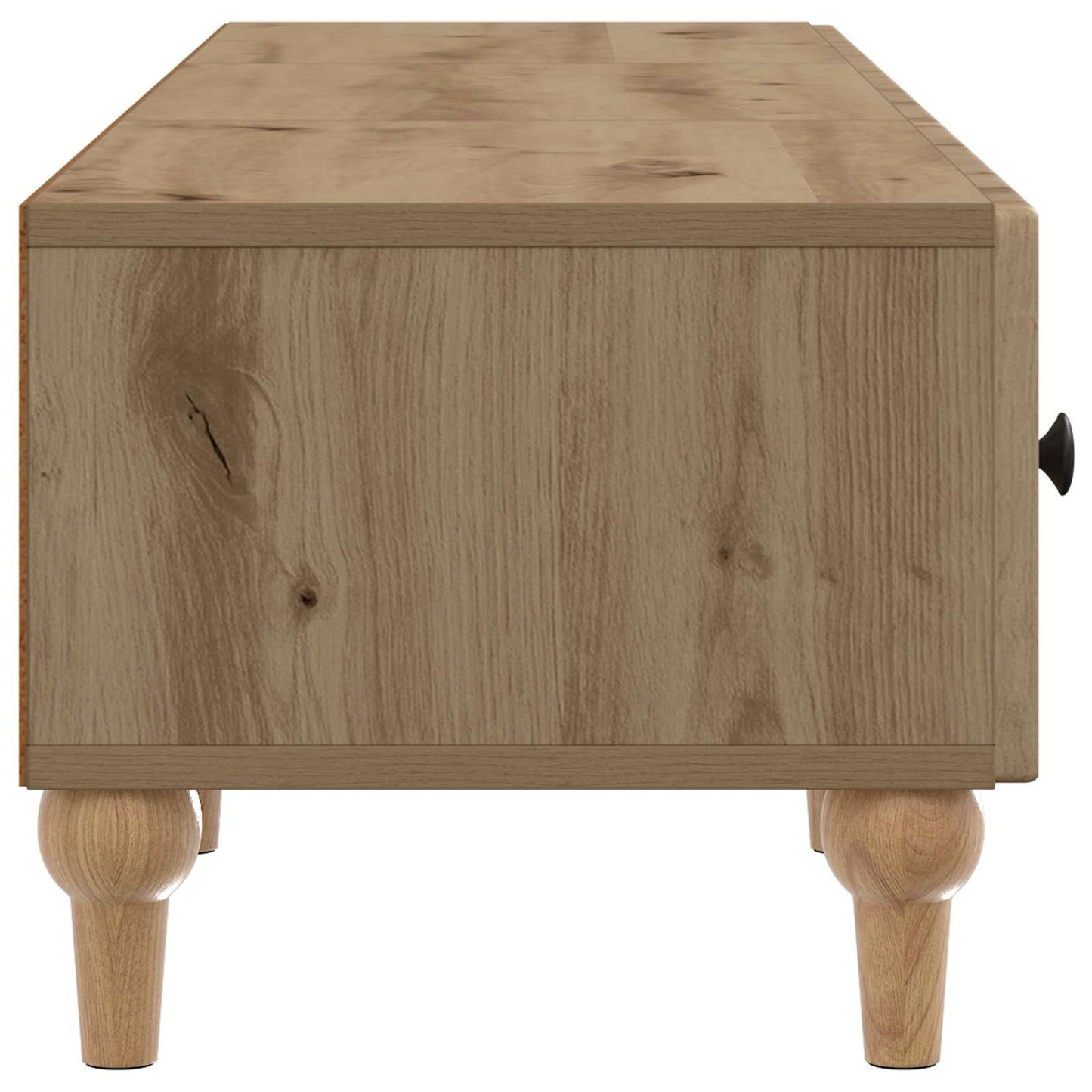 TV szekrény 147 x 34,5 x 30 cm Kézműves Tölgy Szerelt Fa
