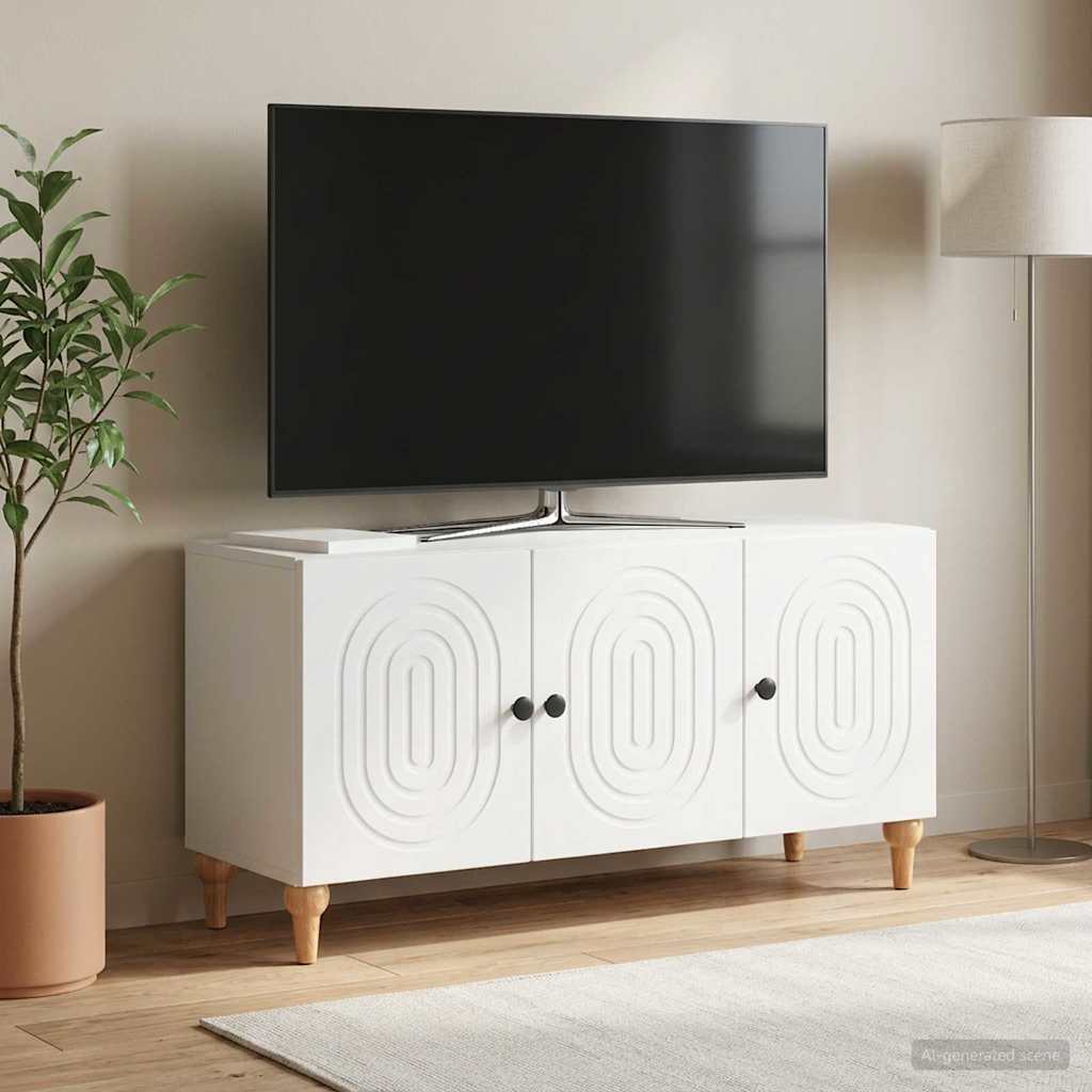 TV szekrény Fehér 99 x 34,5 x 50 cm Szerelt Fa