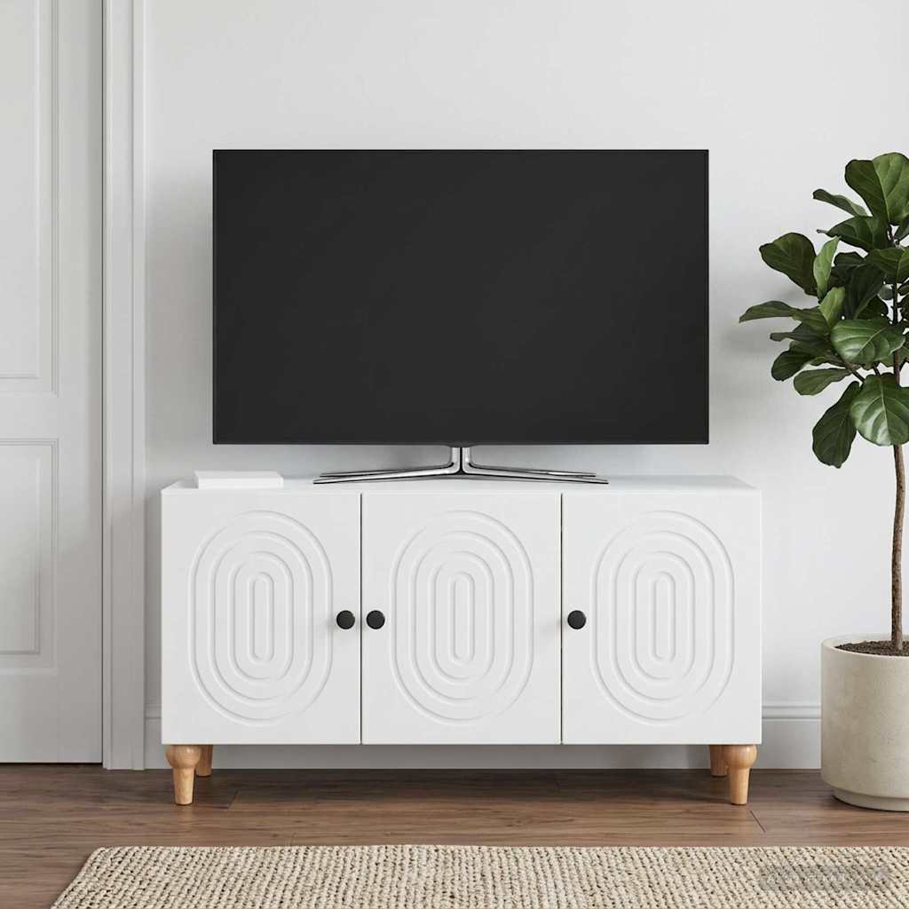 TV szekrény Fehér 99 x 34,5 x 50 cm Szerelt Fa
